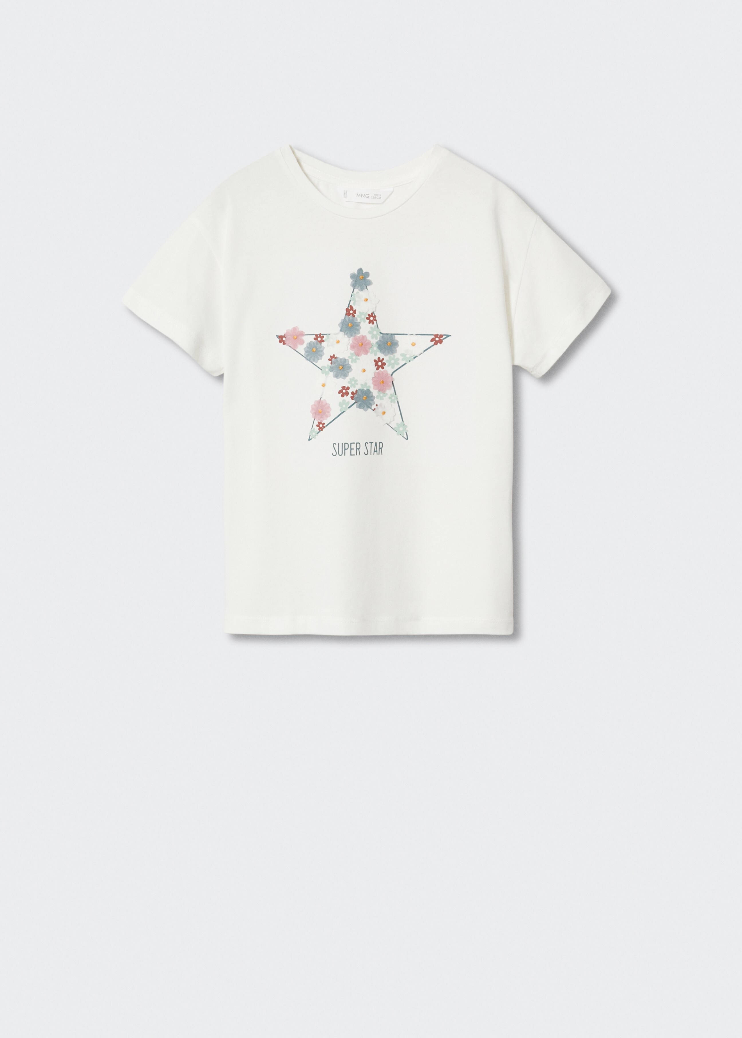 Embossed flowers t-shirt - Article without model