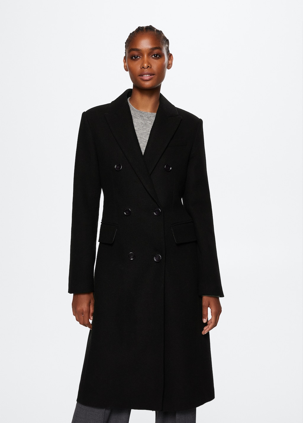 Tailored wool coat - Medium plane