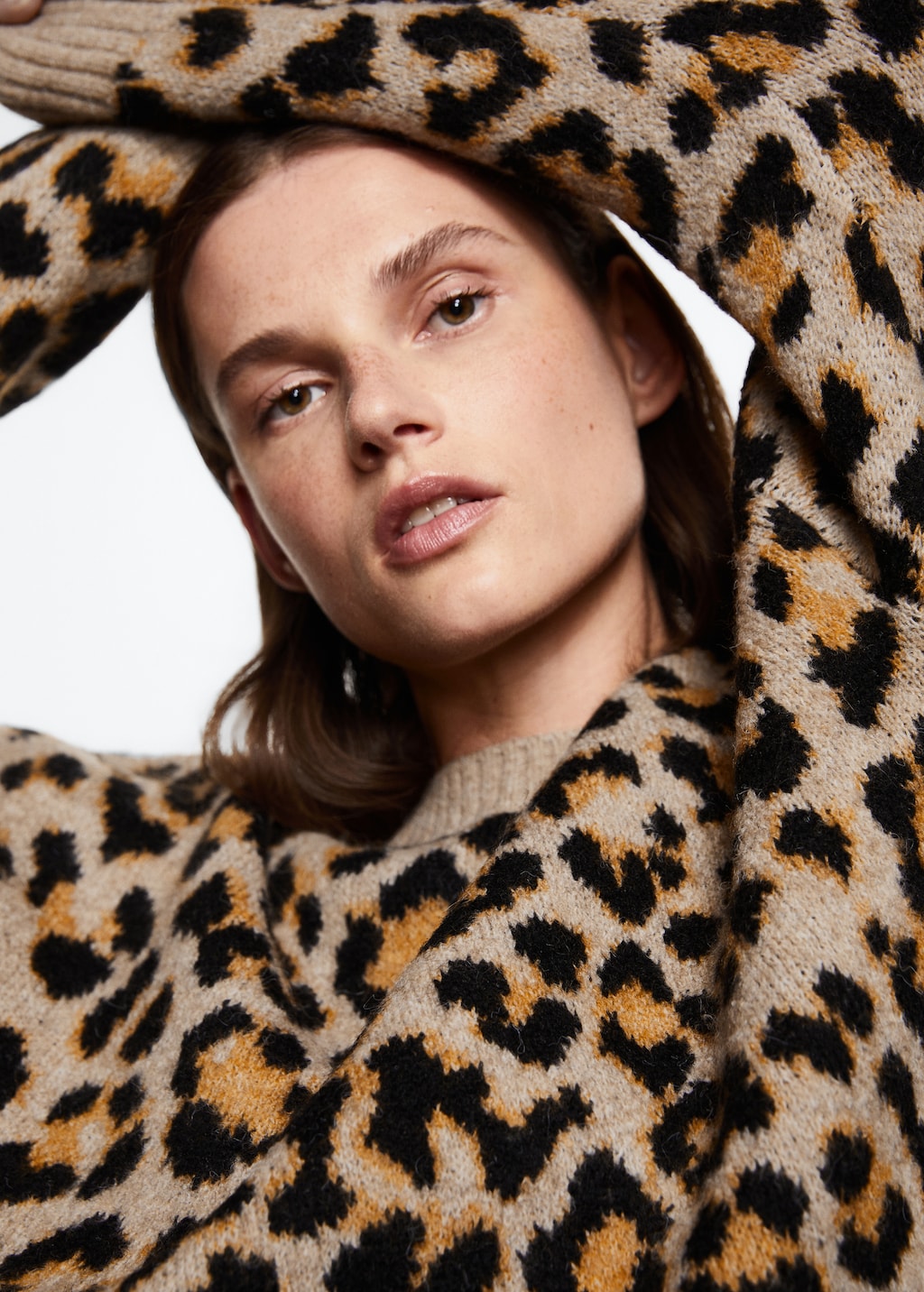 Mango leopard print sweater best sale