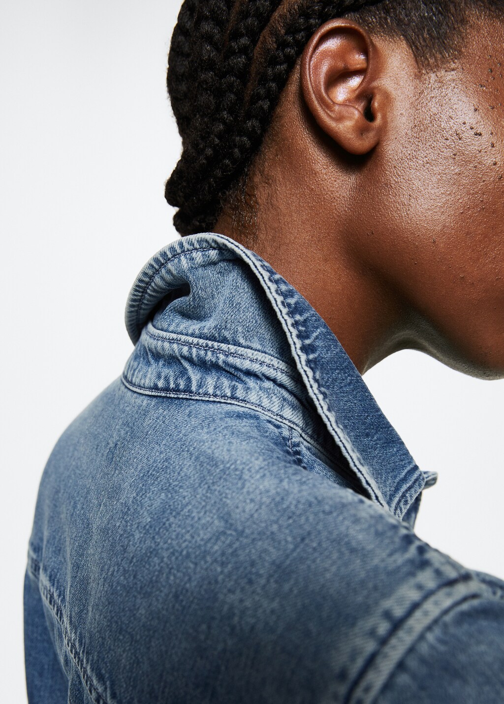 Cotton denim shirt - Details of the article 2