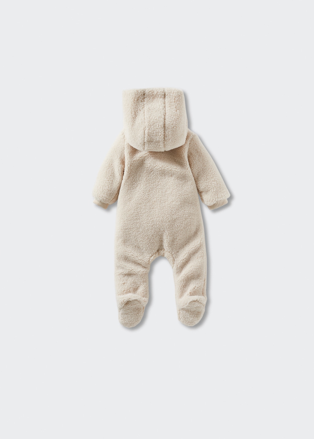 Sherpa hooded jumpsuit - Reverse of the article