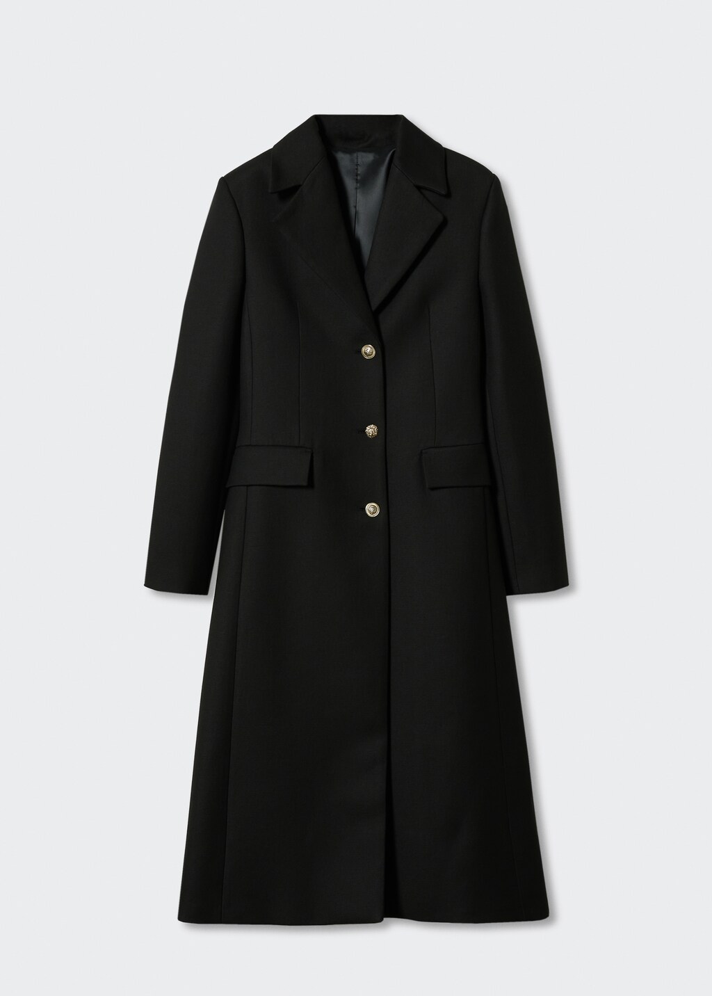 Mango black wool coat best sale