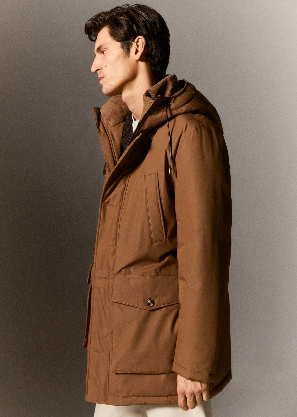 Water-repellent cotton parka - Details of the article 5