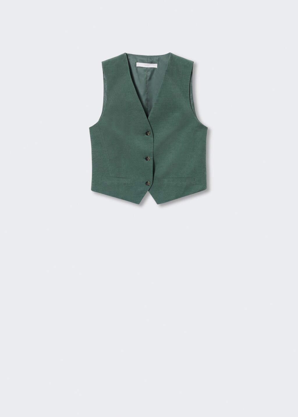 Micro-corduroy suit vest - Article without model