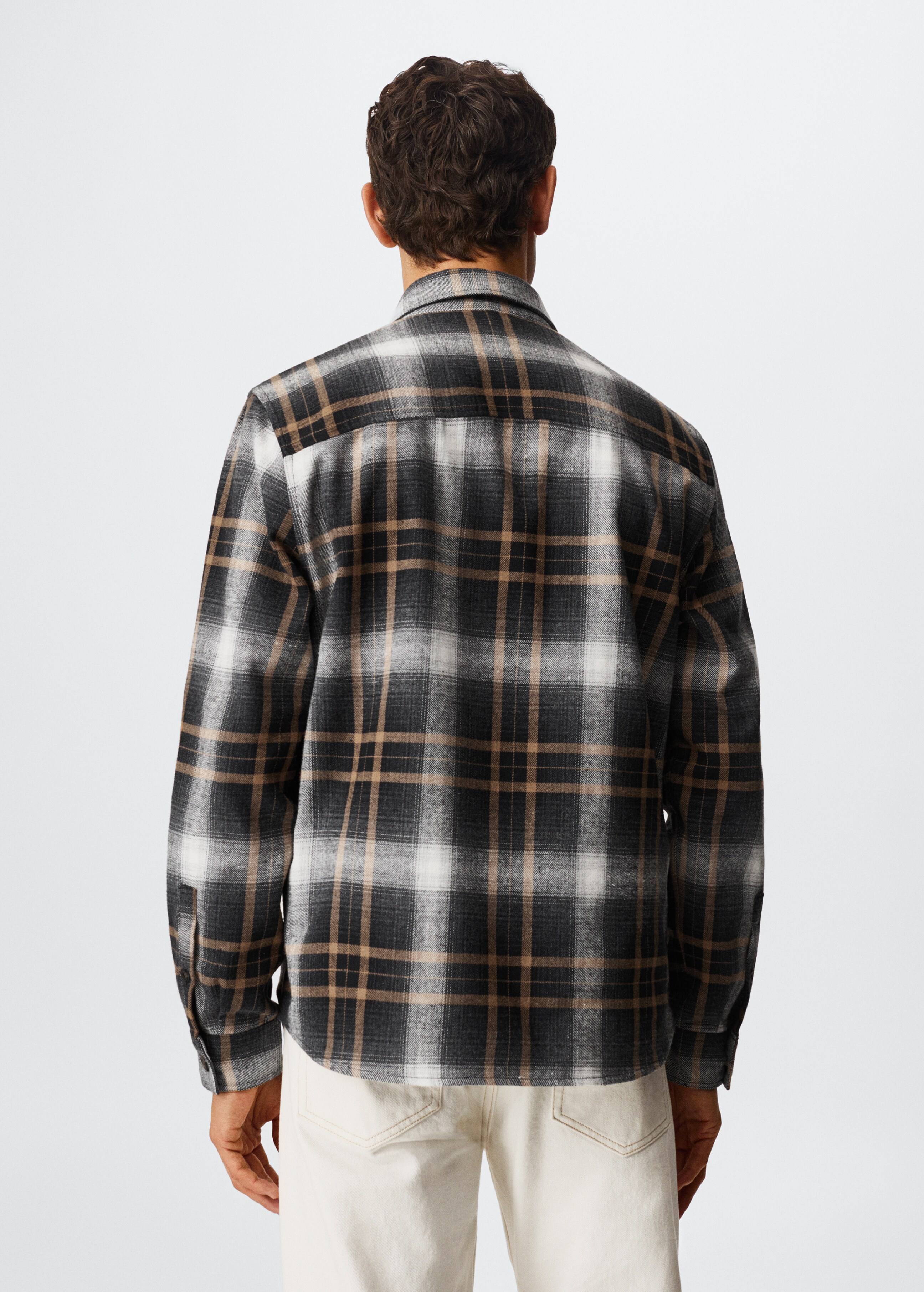 Checked flannel shirt - Reverse of the article