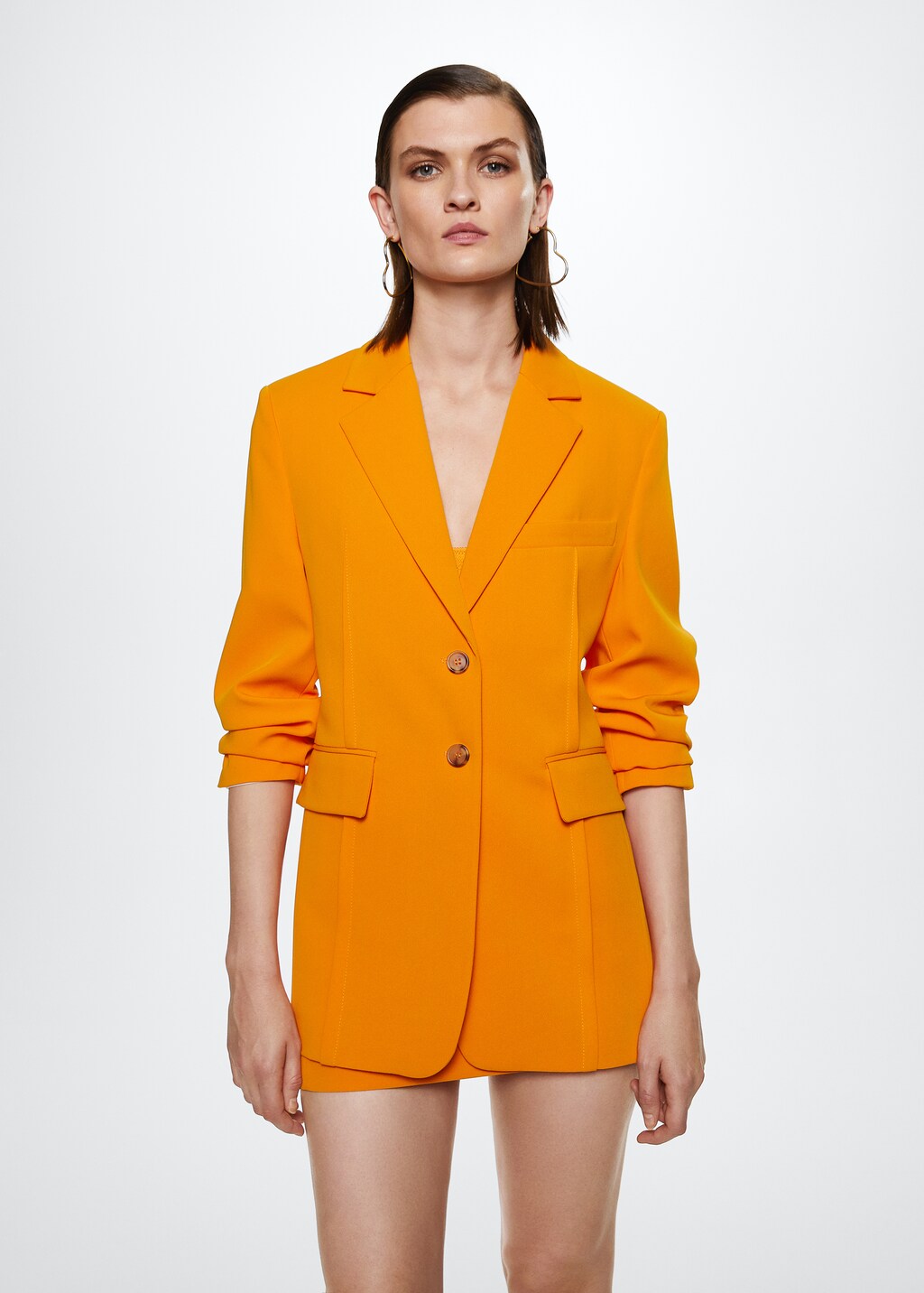 Structured suit blazer - Medium plane