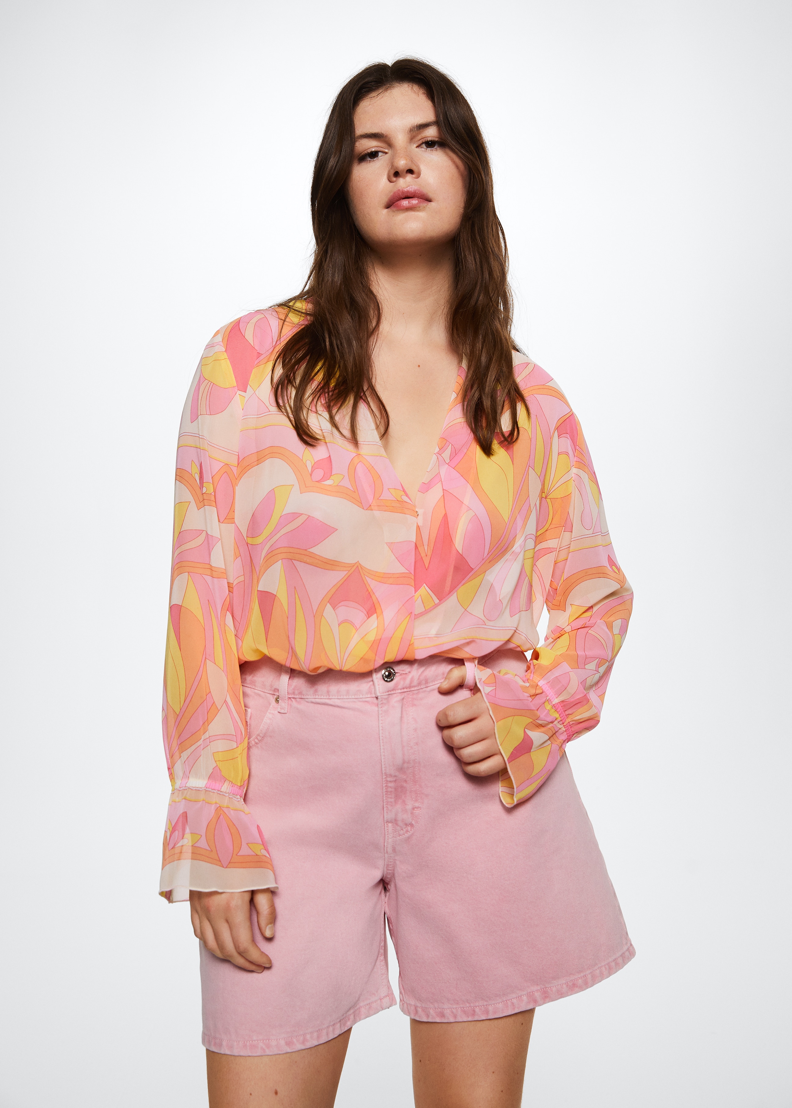 Flowy printed blouse - Details of the article 4