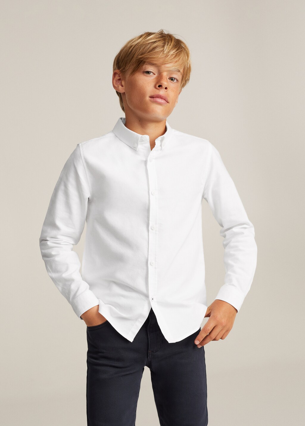 Oxford cotton shirt - Details of the article 2