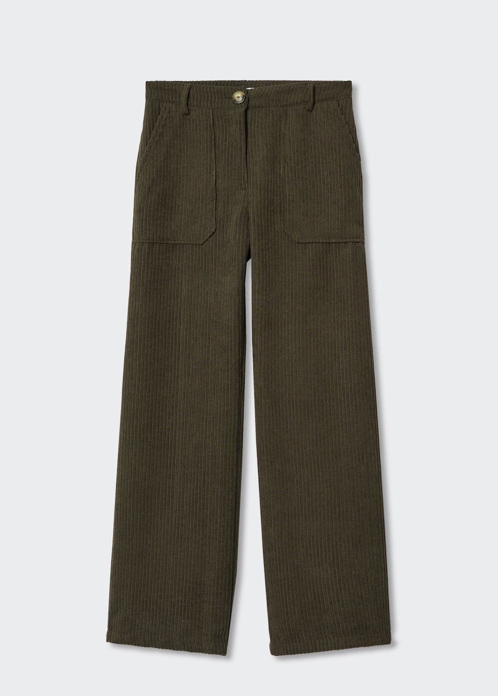 Corduroy straight trousers - Article without model