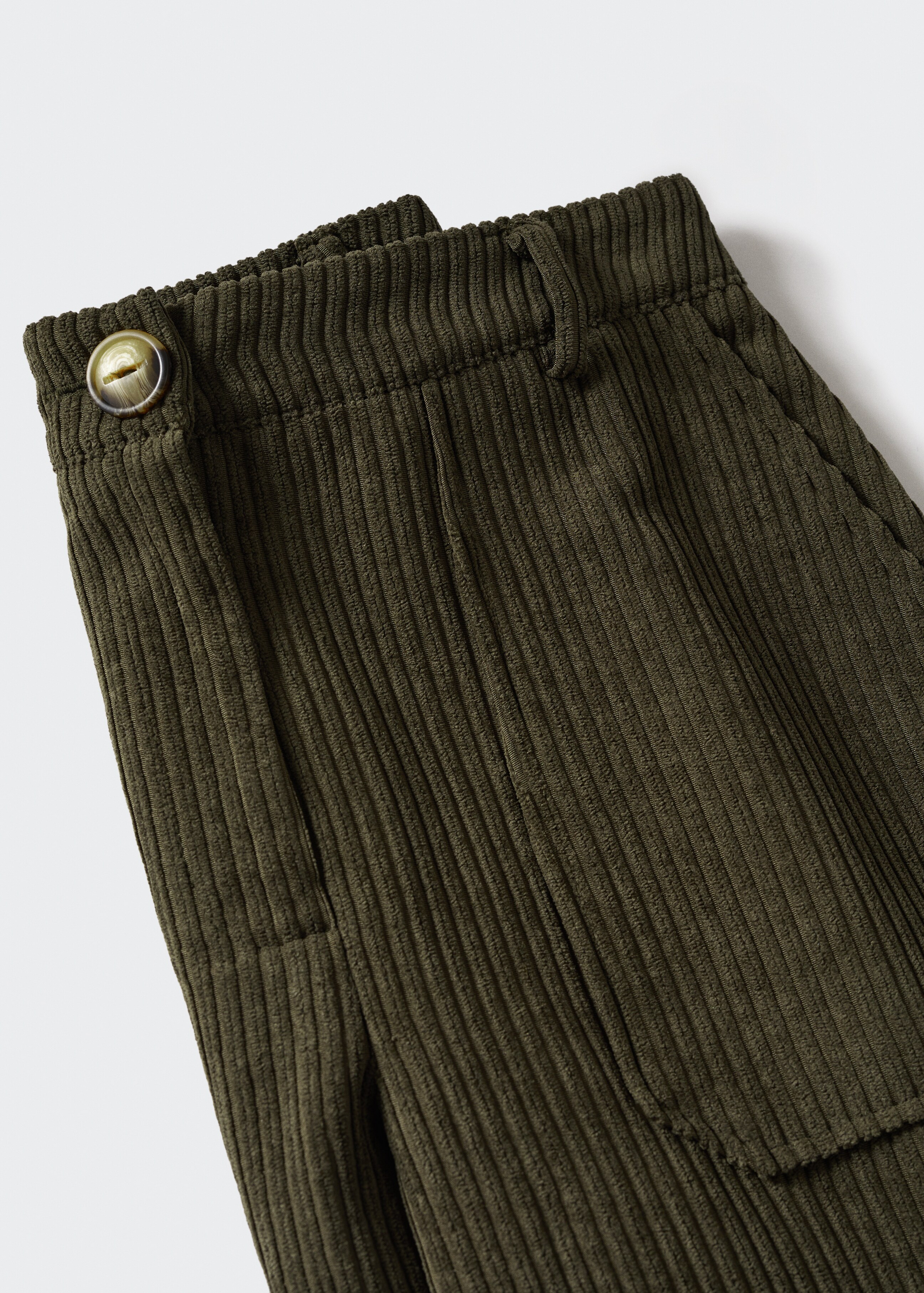 Corduroy straight trousers - Details of the article 8