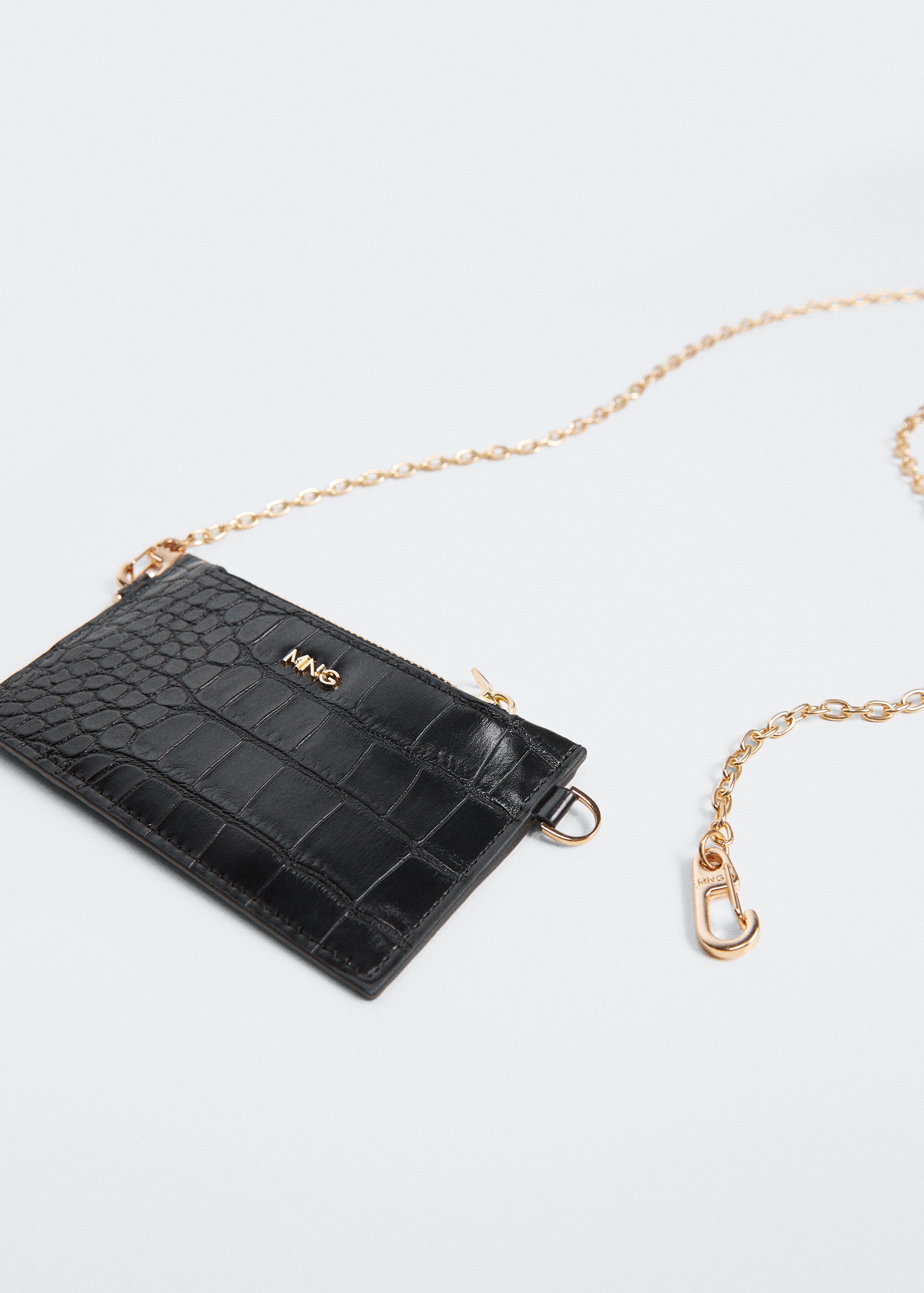 Croc-effect cardholder with chain - Details of the article 2