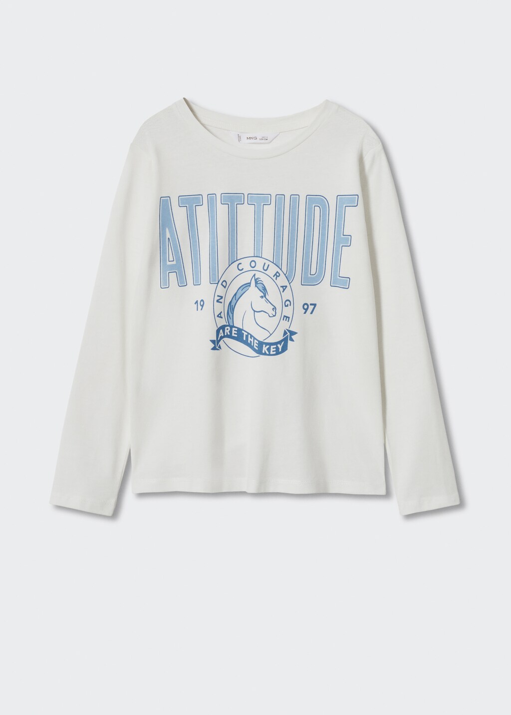 Long-sleeved t-shirt with message - Article without model