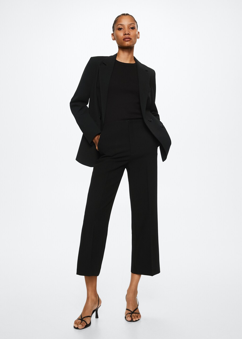 Culottes suit trousers - Medium plane