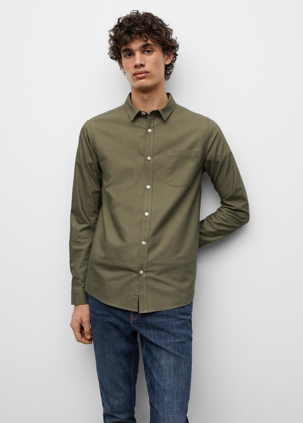 Regular fit cotton shirt - Medium plane