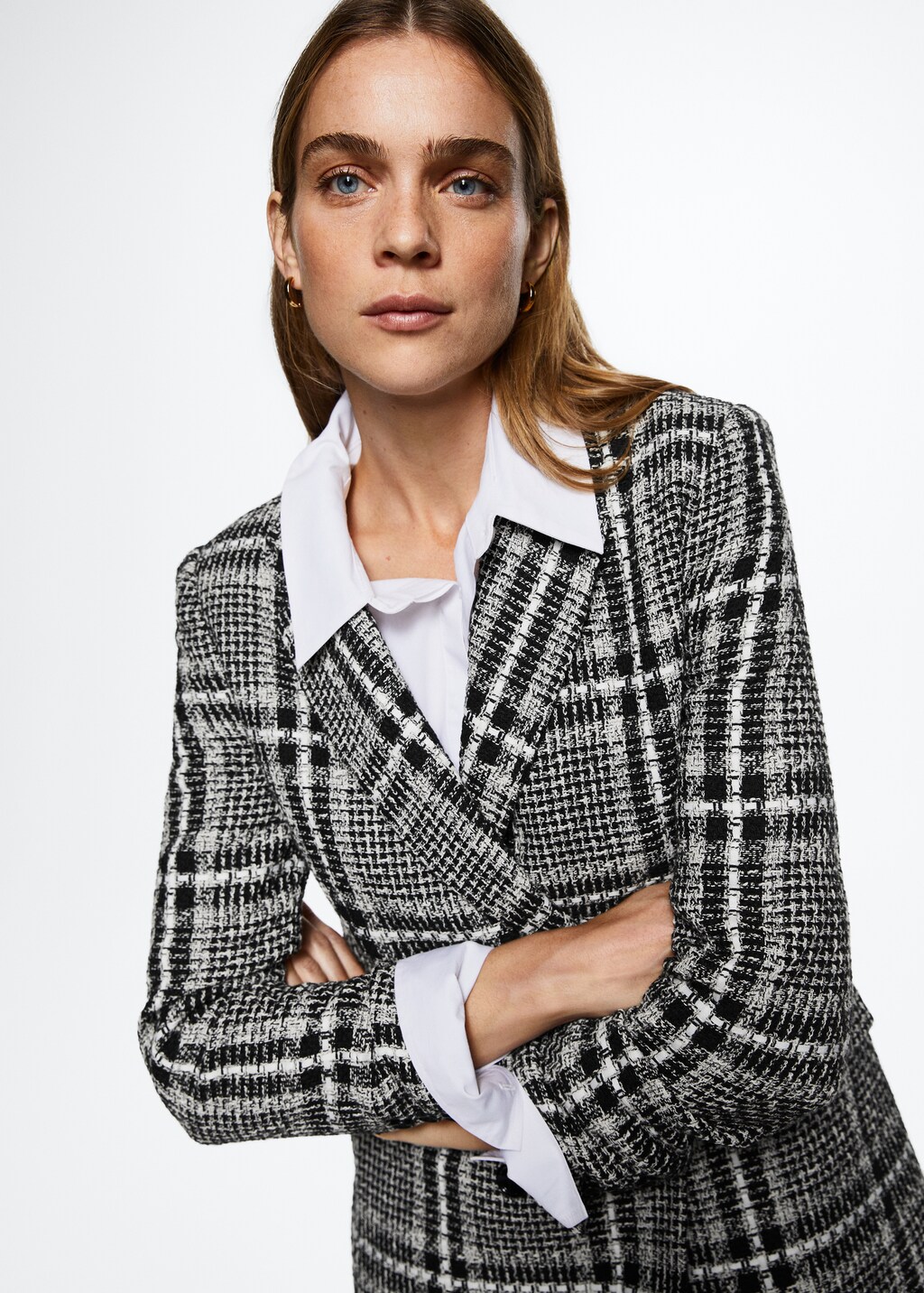 Tweed check blazer - Details of the article 4