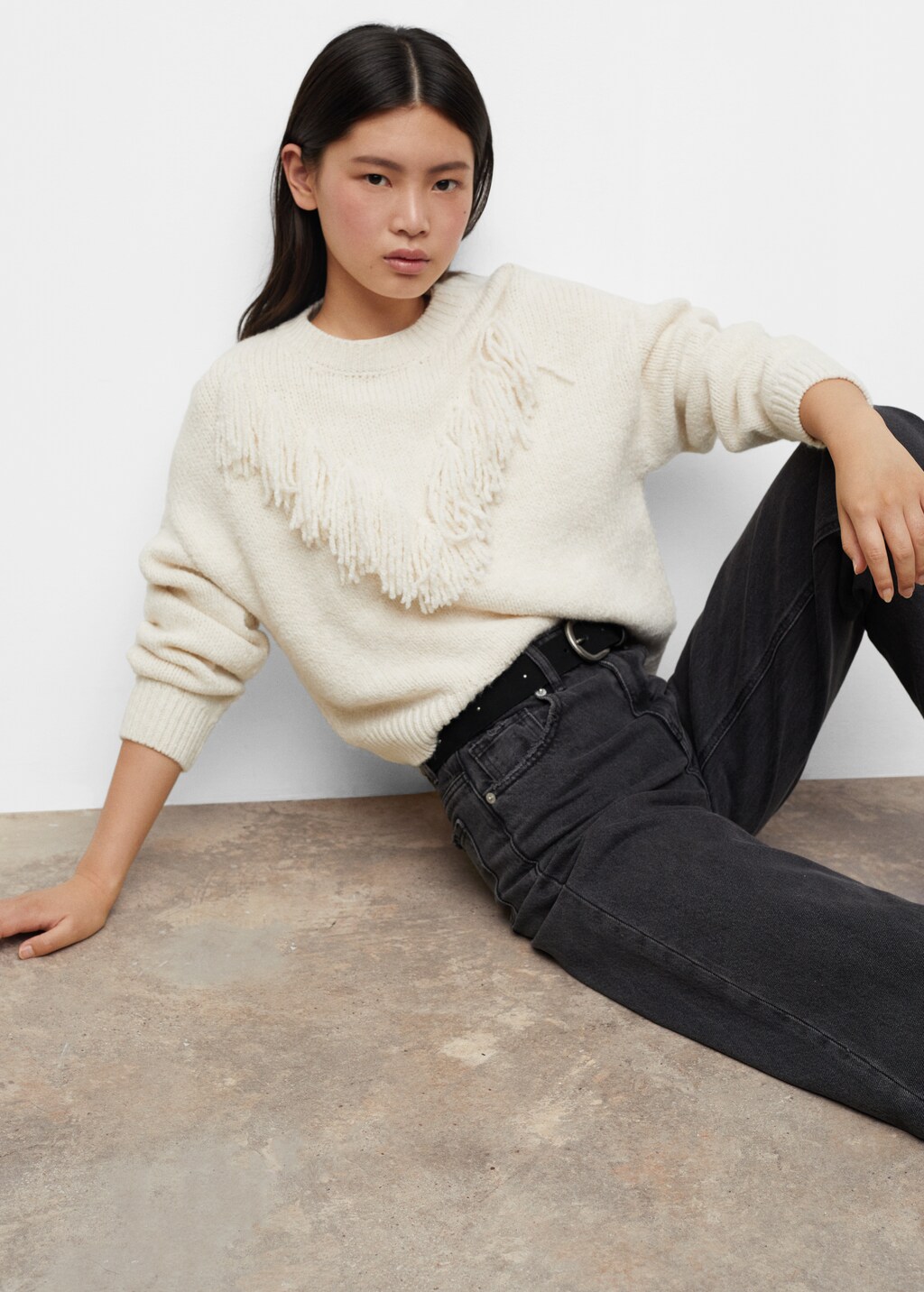 Fringes detailed sweater - Details of the article 1