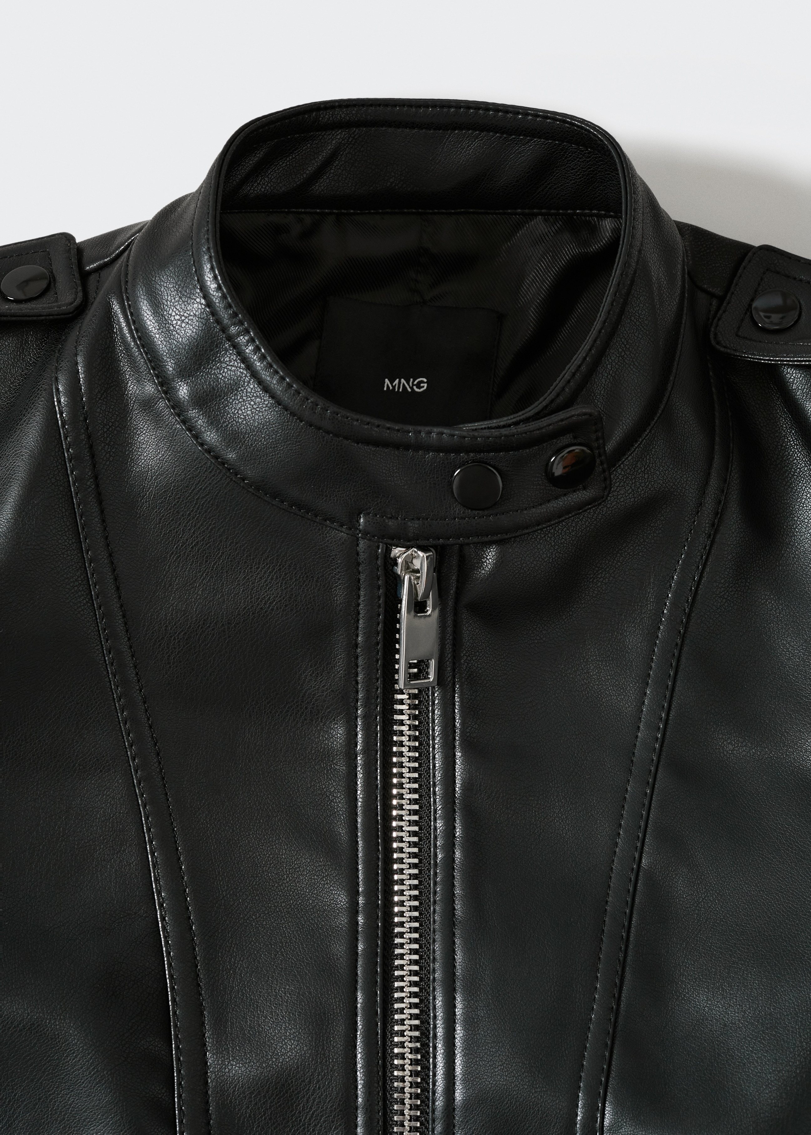 Zipped biker jacket - Details of the article 8