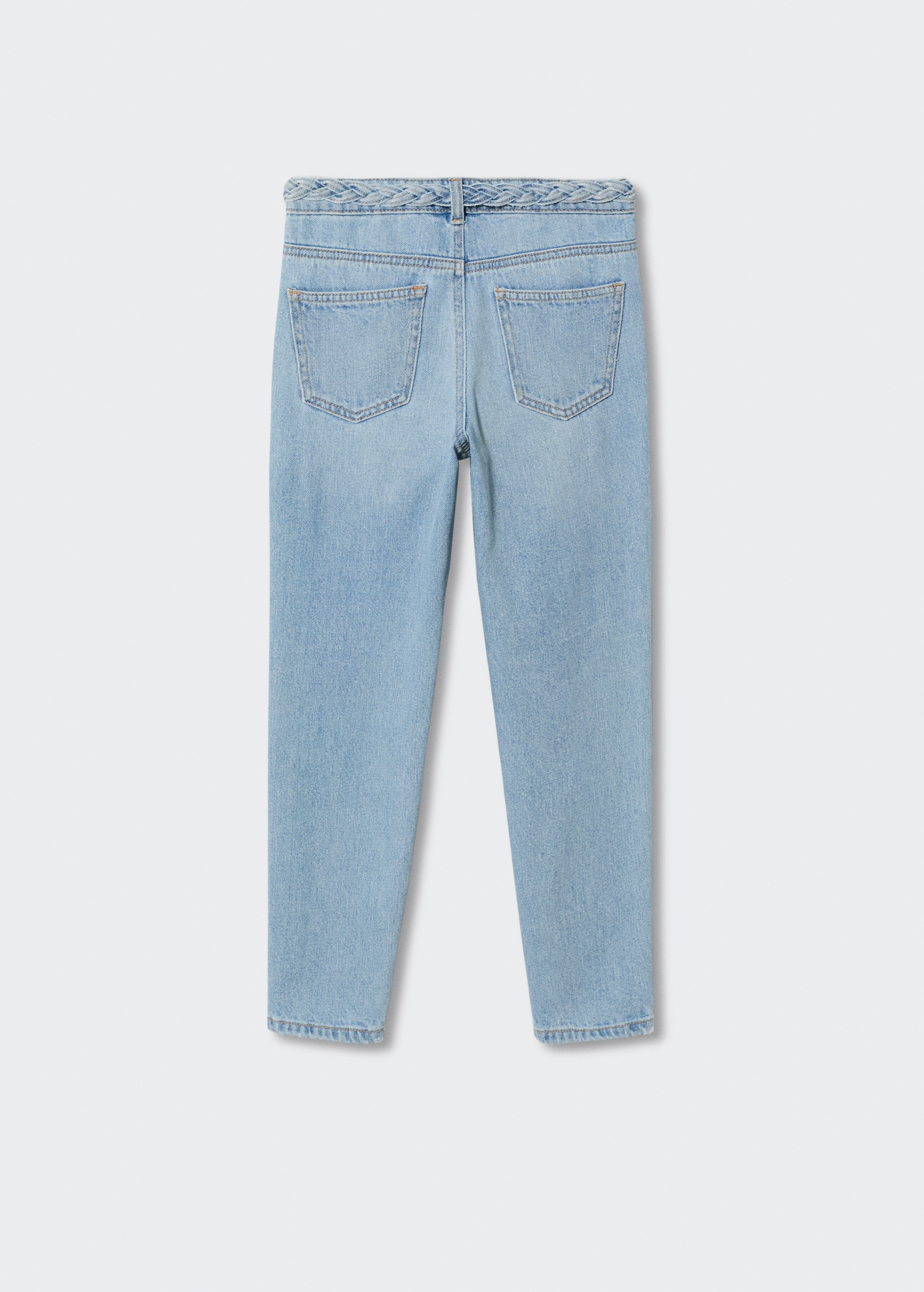 Jeans cinturón trenzado - Reverso del artículo