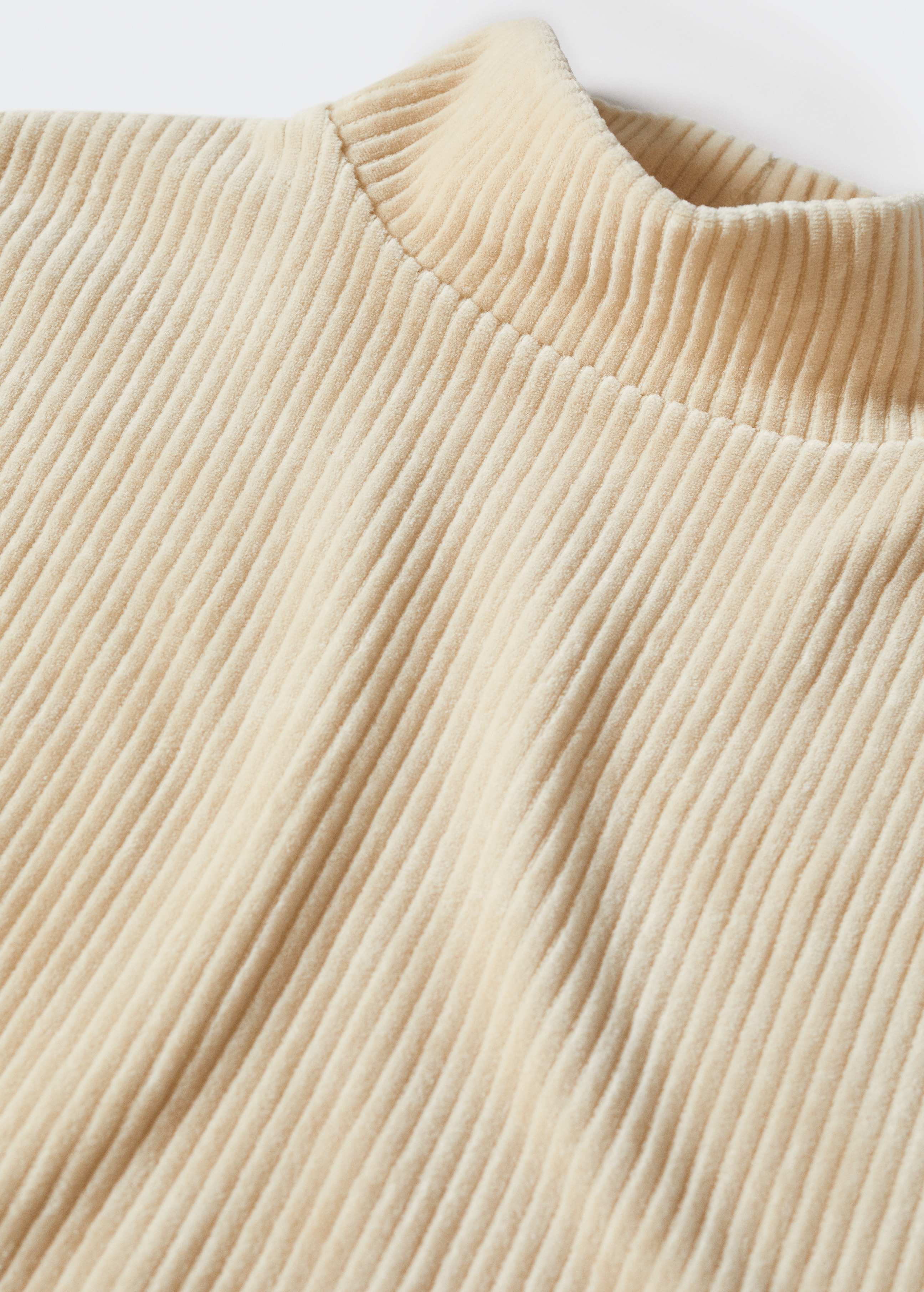 Sweatshirt de bombazina de gola perkins - Pormenor do artigo 8