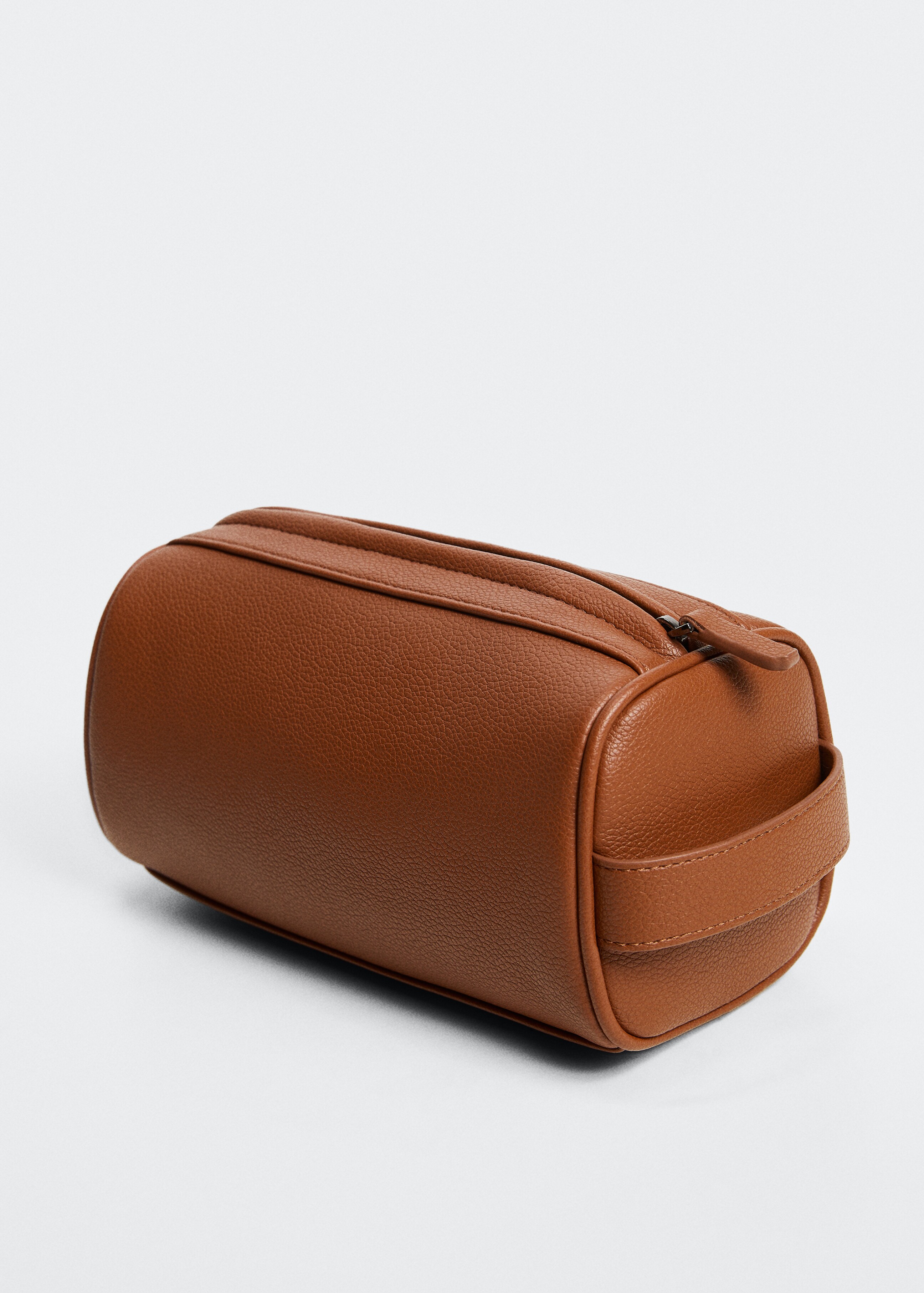 Leather-effect toiletry bag - Medium plane
