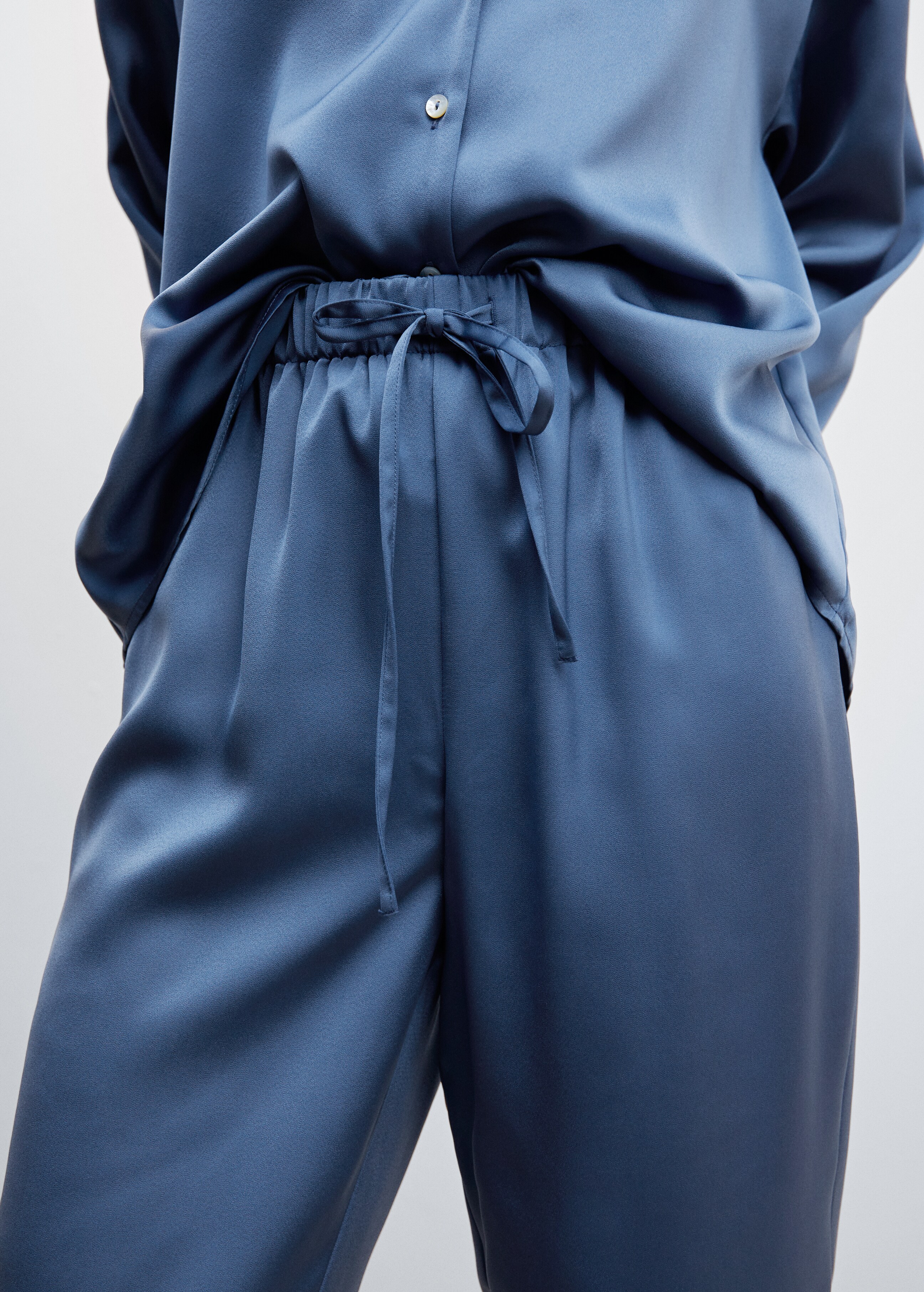 Satin pyjama trousers - Details of the article 6