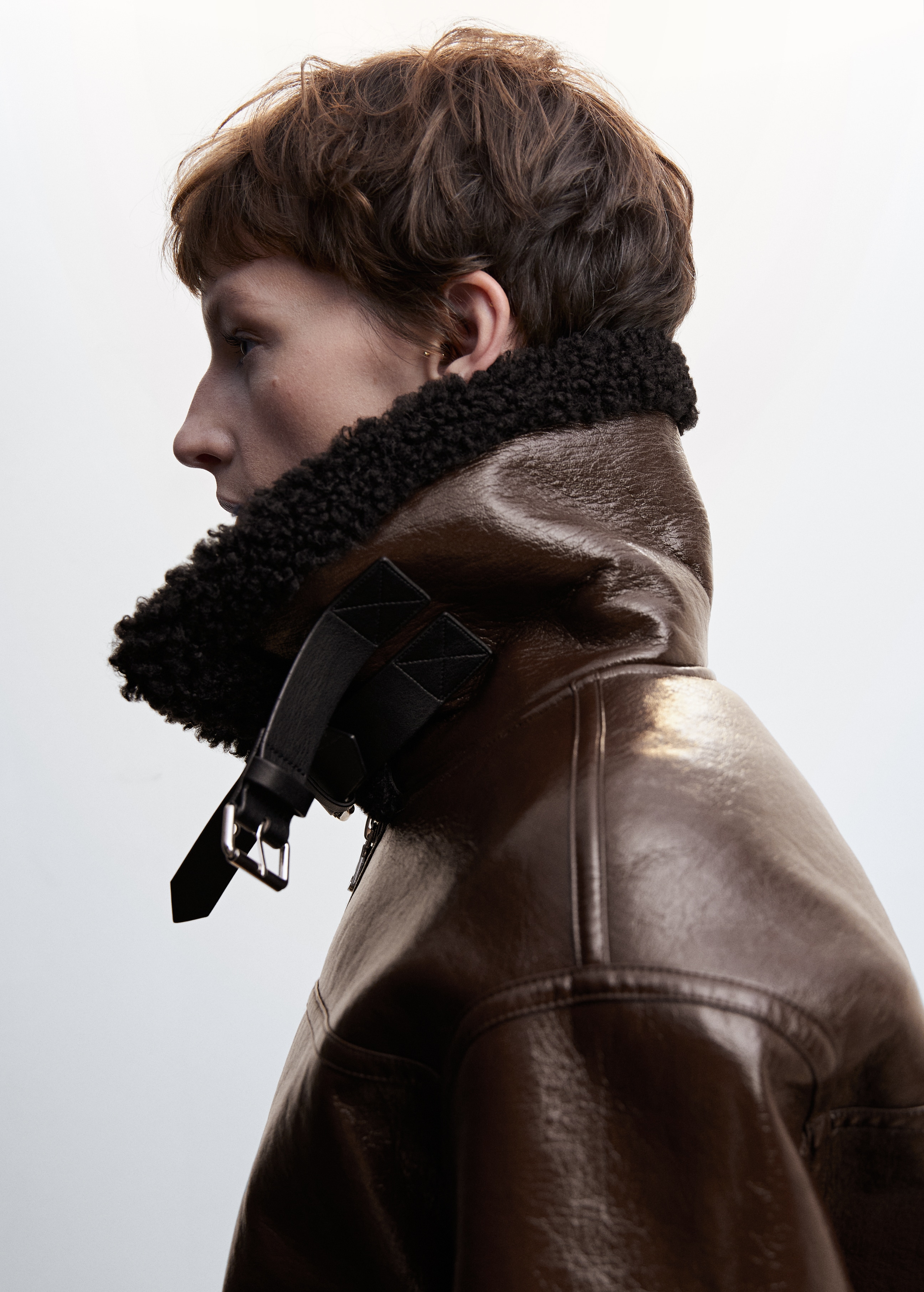 Faux shearling-lined jacket - Details of the article 6