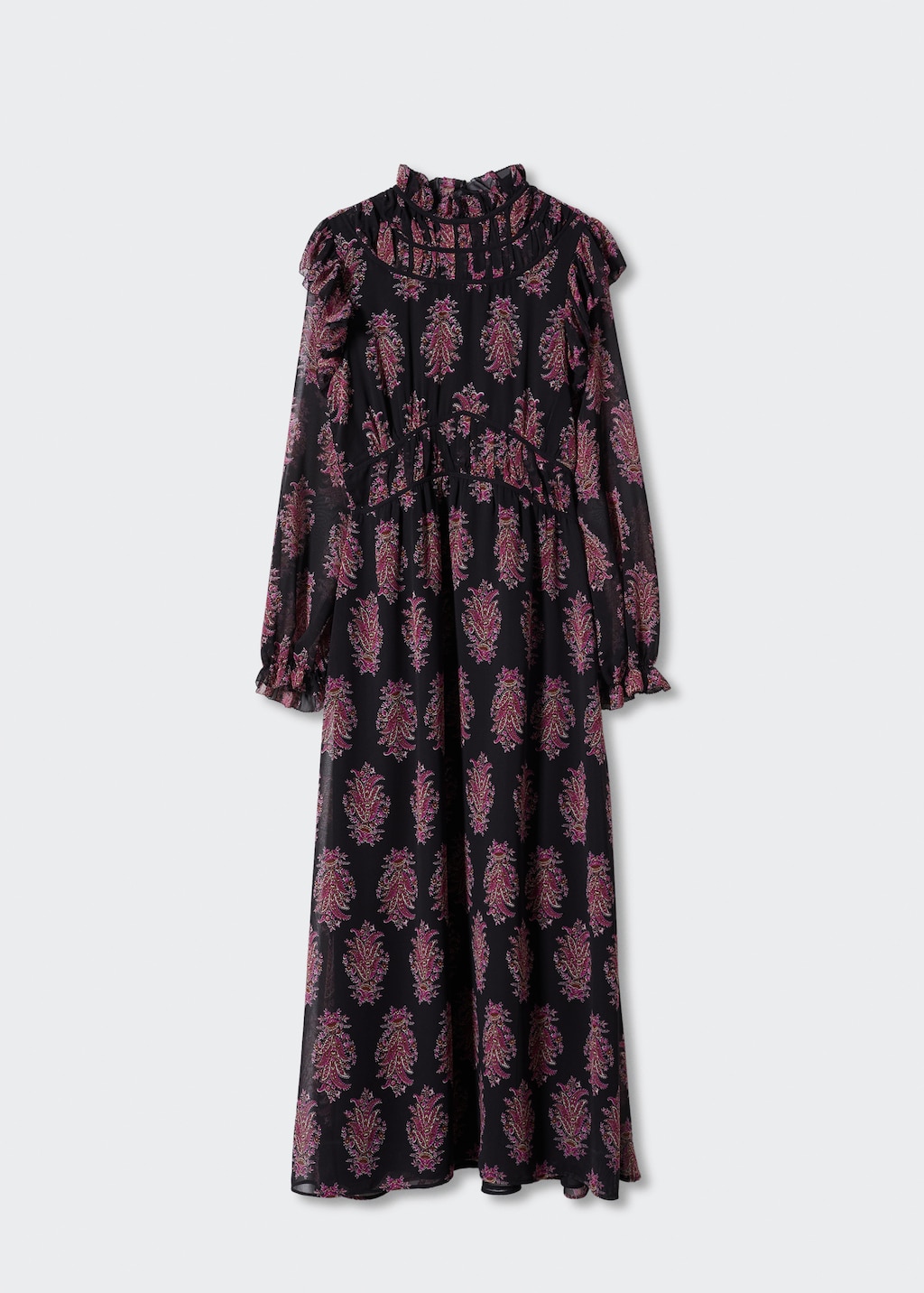 Baroque fleur print dress hotsell