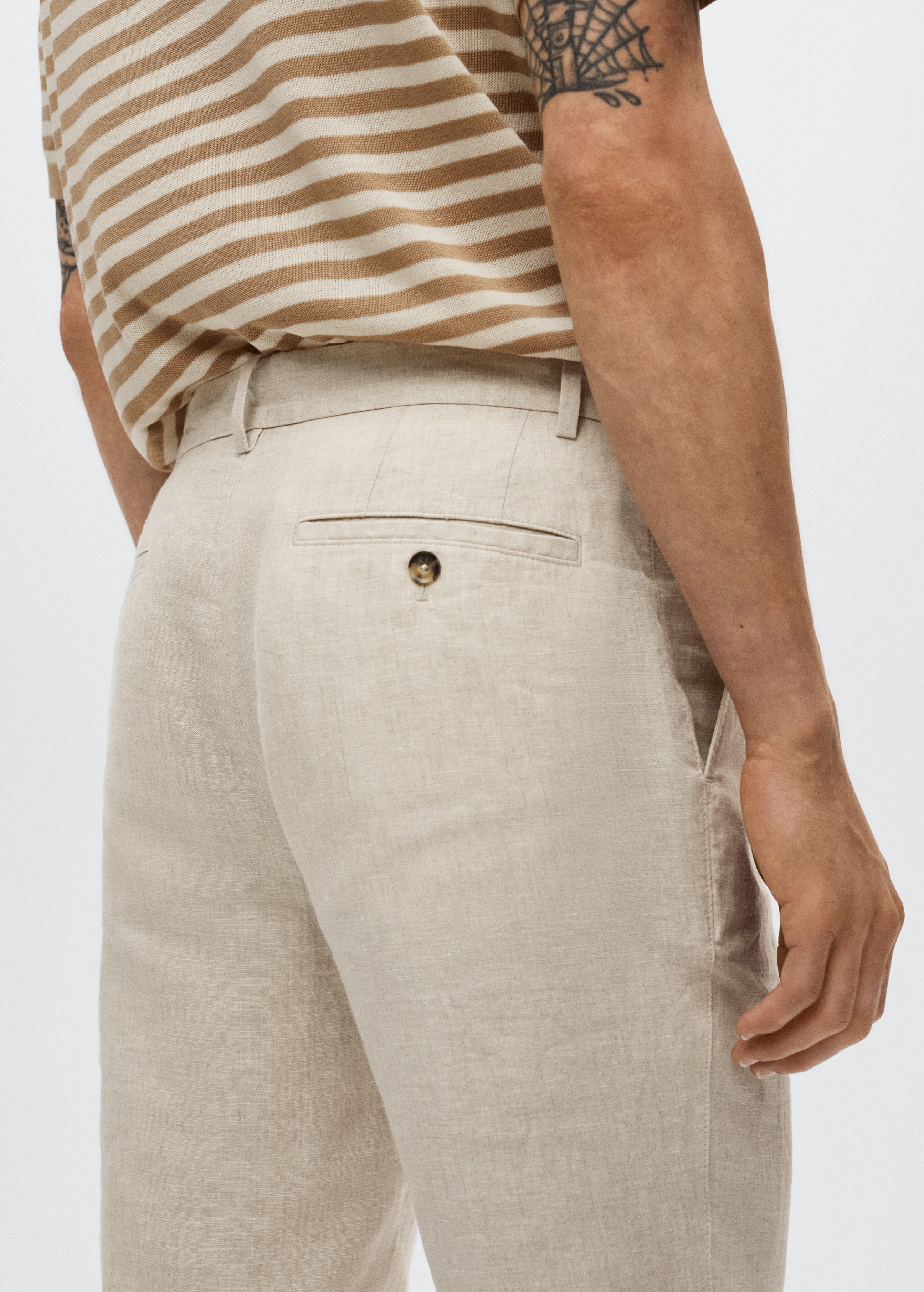 Pantalón lino slim fit - Detalle del artículo 3