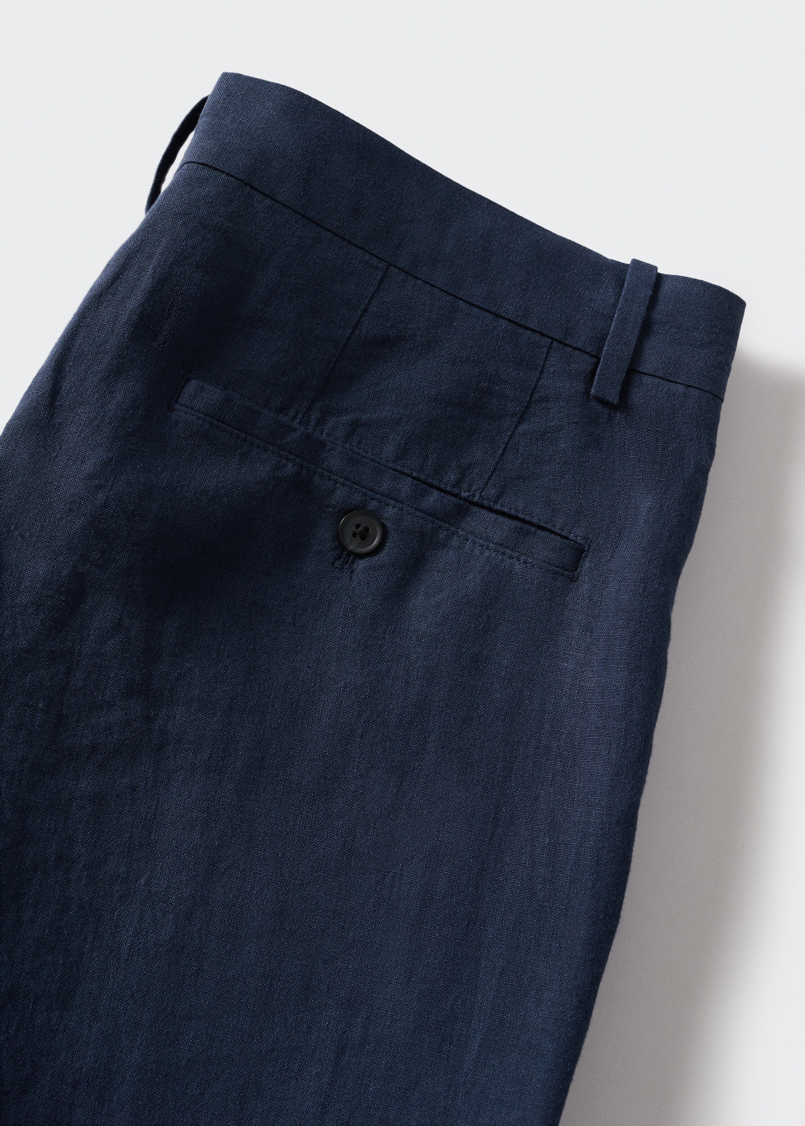 Slim fit linen trousers - Details of the article 8