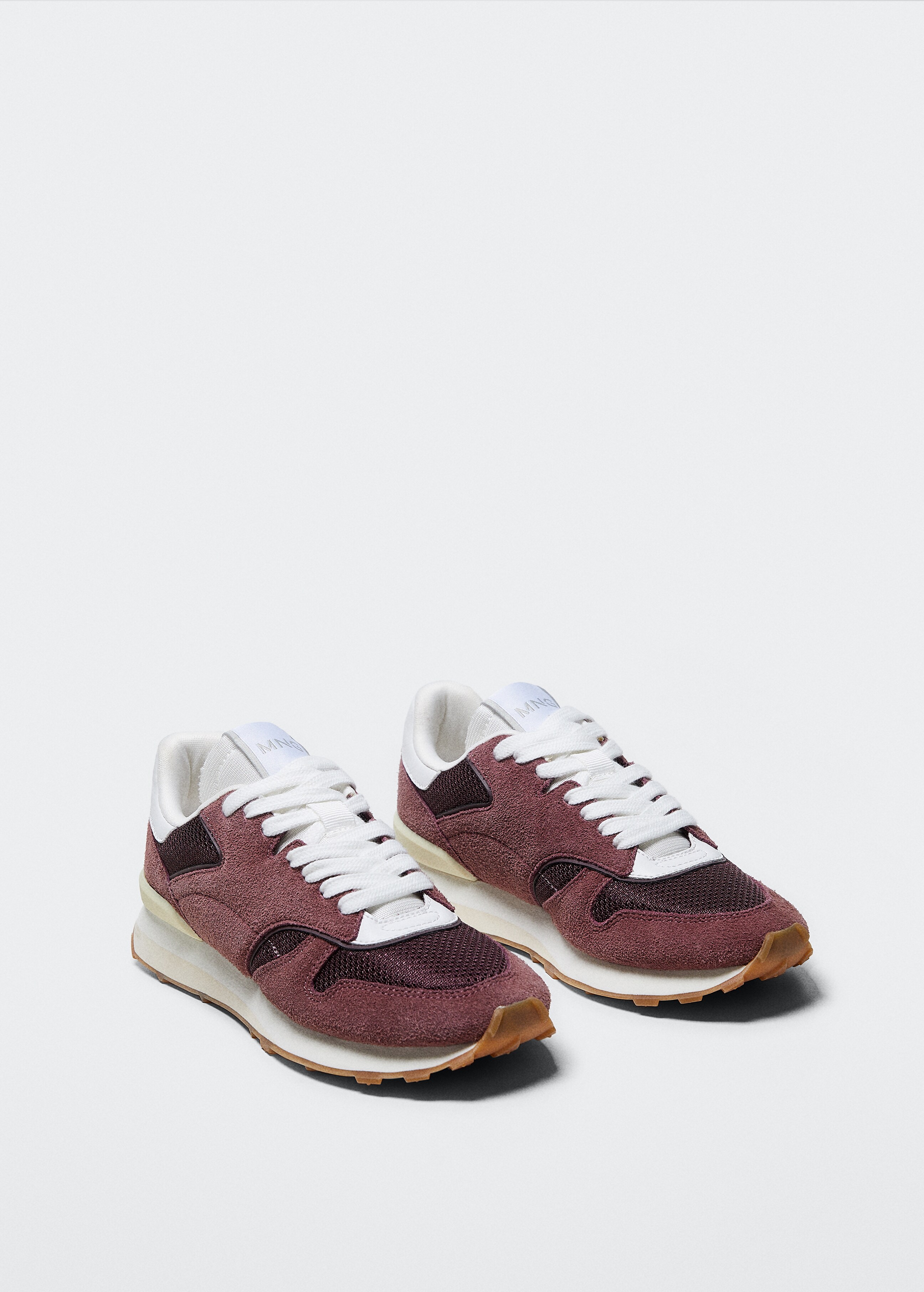 Lace-up suede sneakers - Medium plane