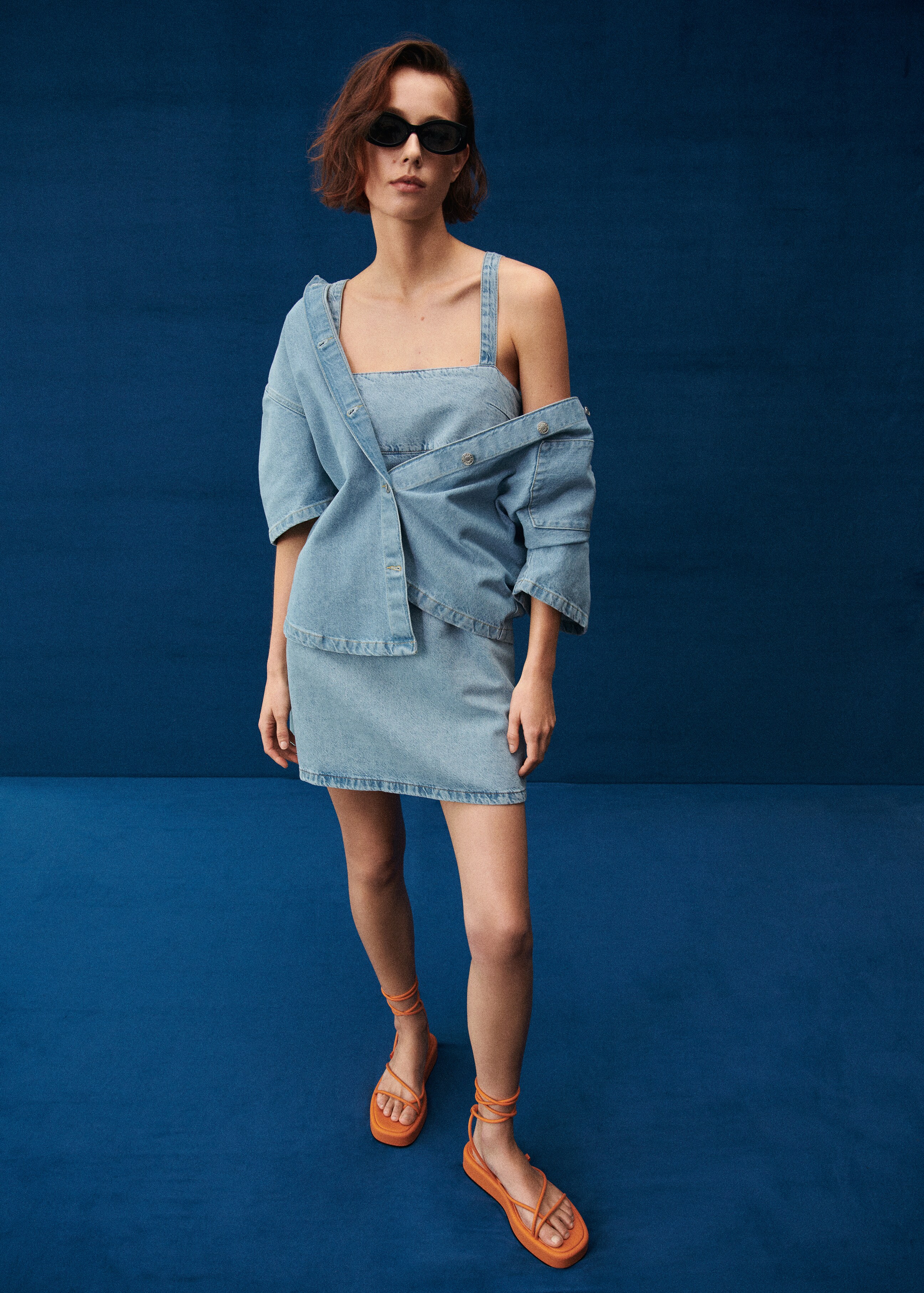 Lyocell denim dress - Details of the article 7