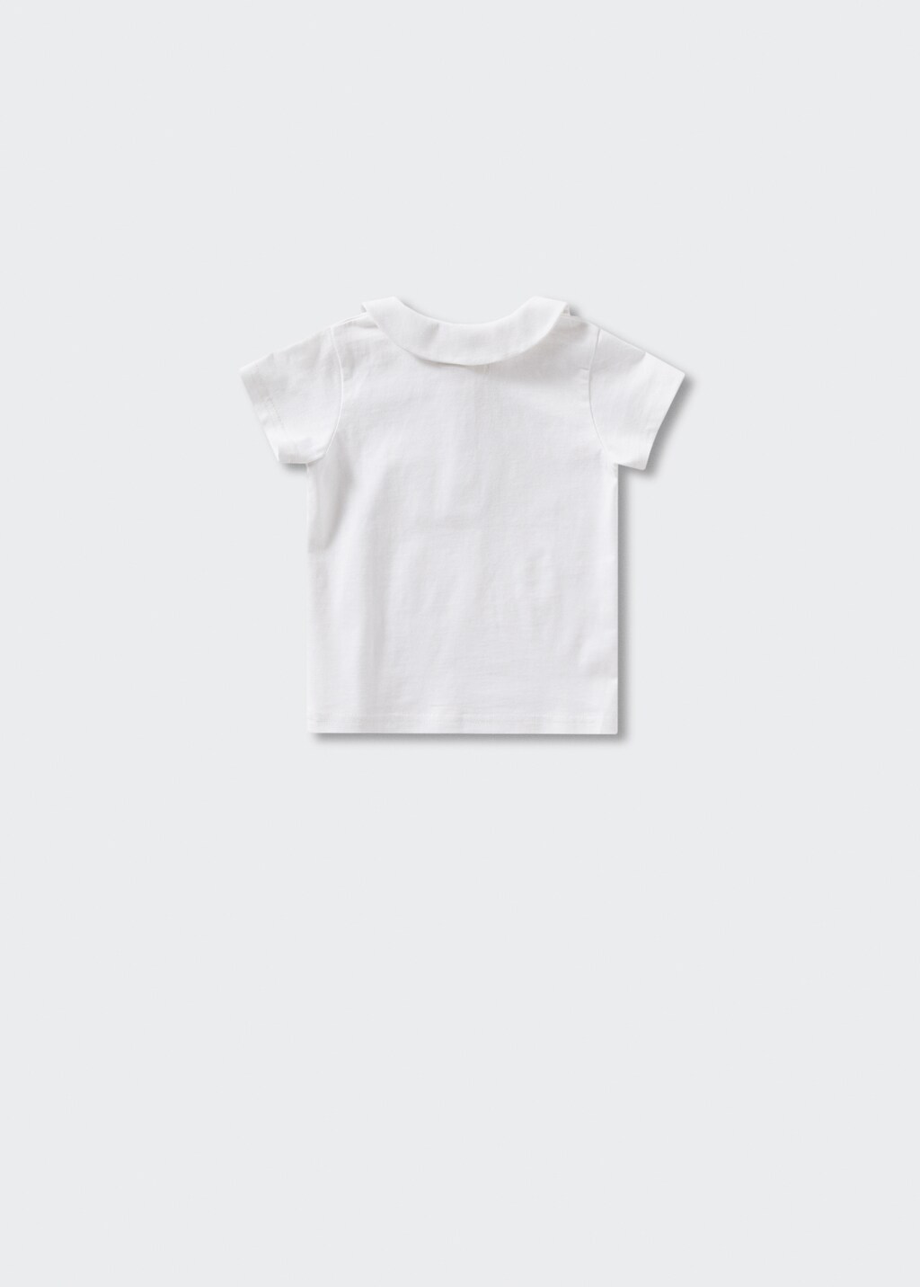 Babydoll collar cotton T-shirt - Reverse of the article