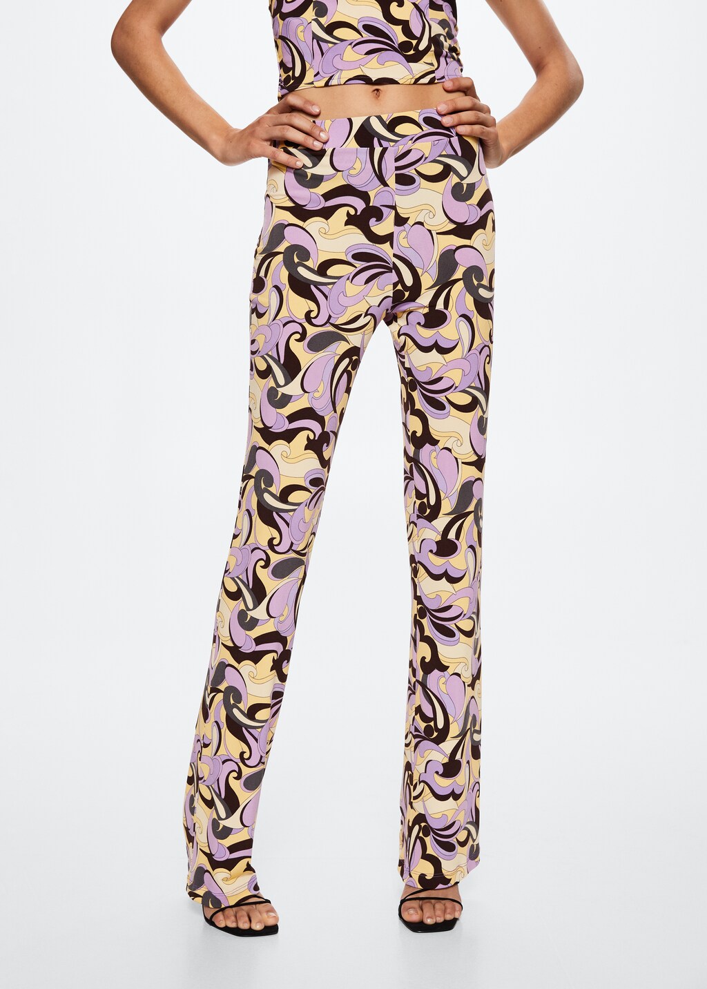 Retro-print trousers - Medium plane