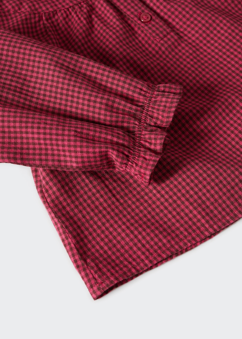 Checked print blouse - Details of the article 9