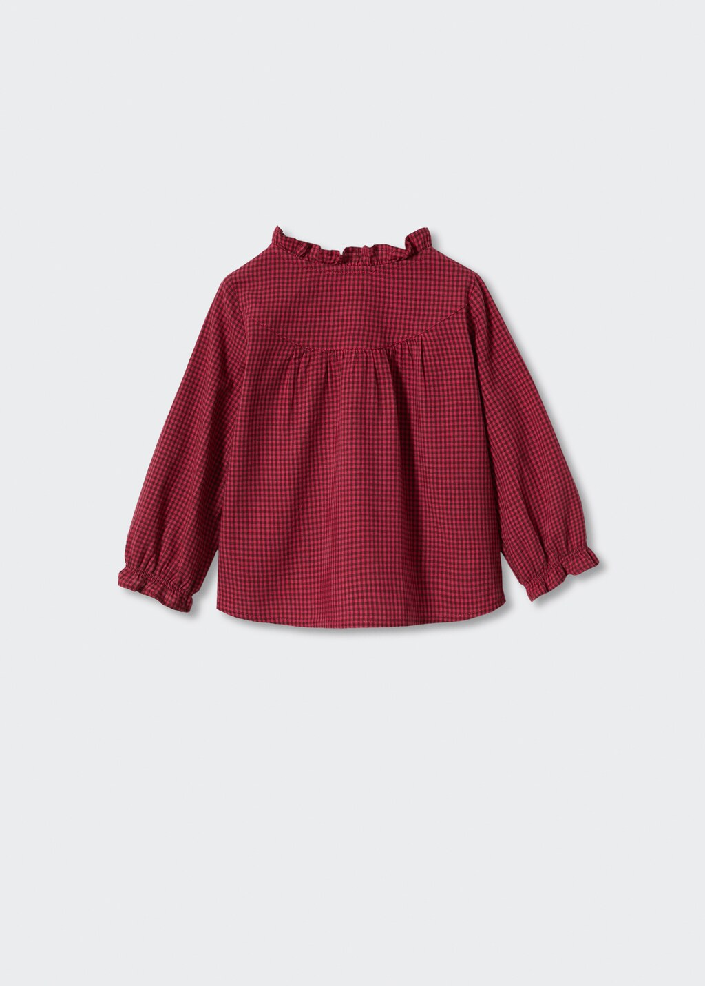 Blusa estampado cuadros - Reverso del artículo