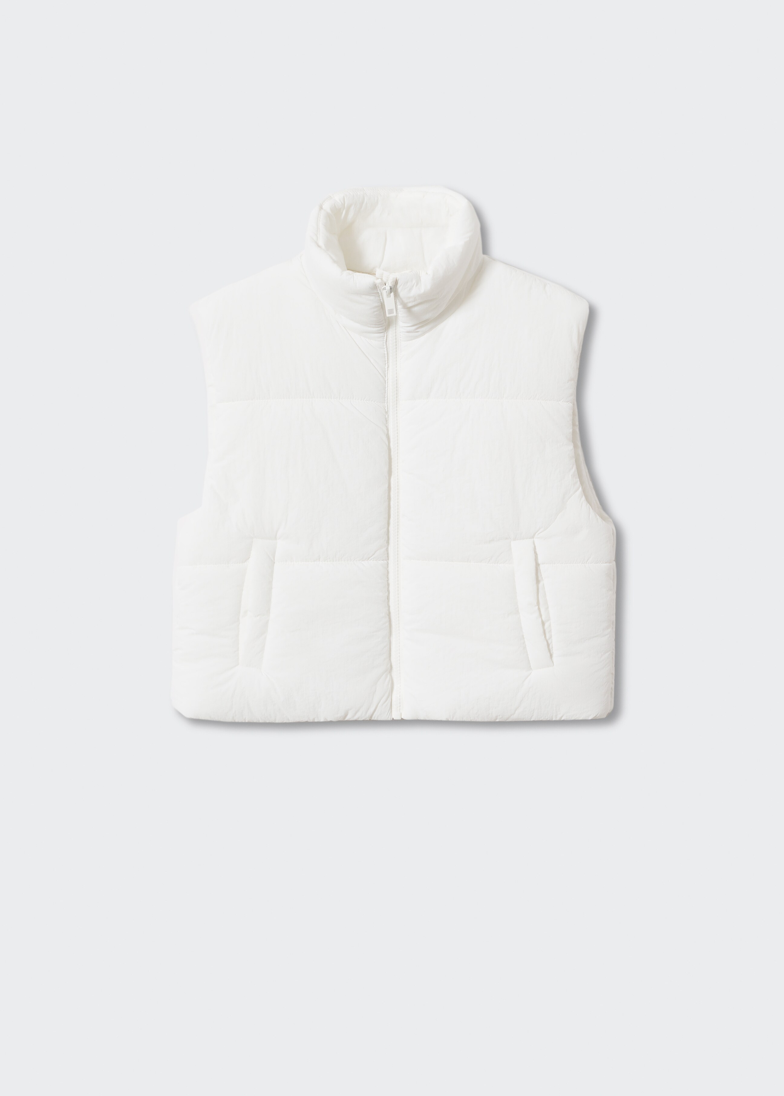 Textured quilted gilet - Article without model