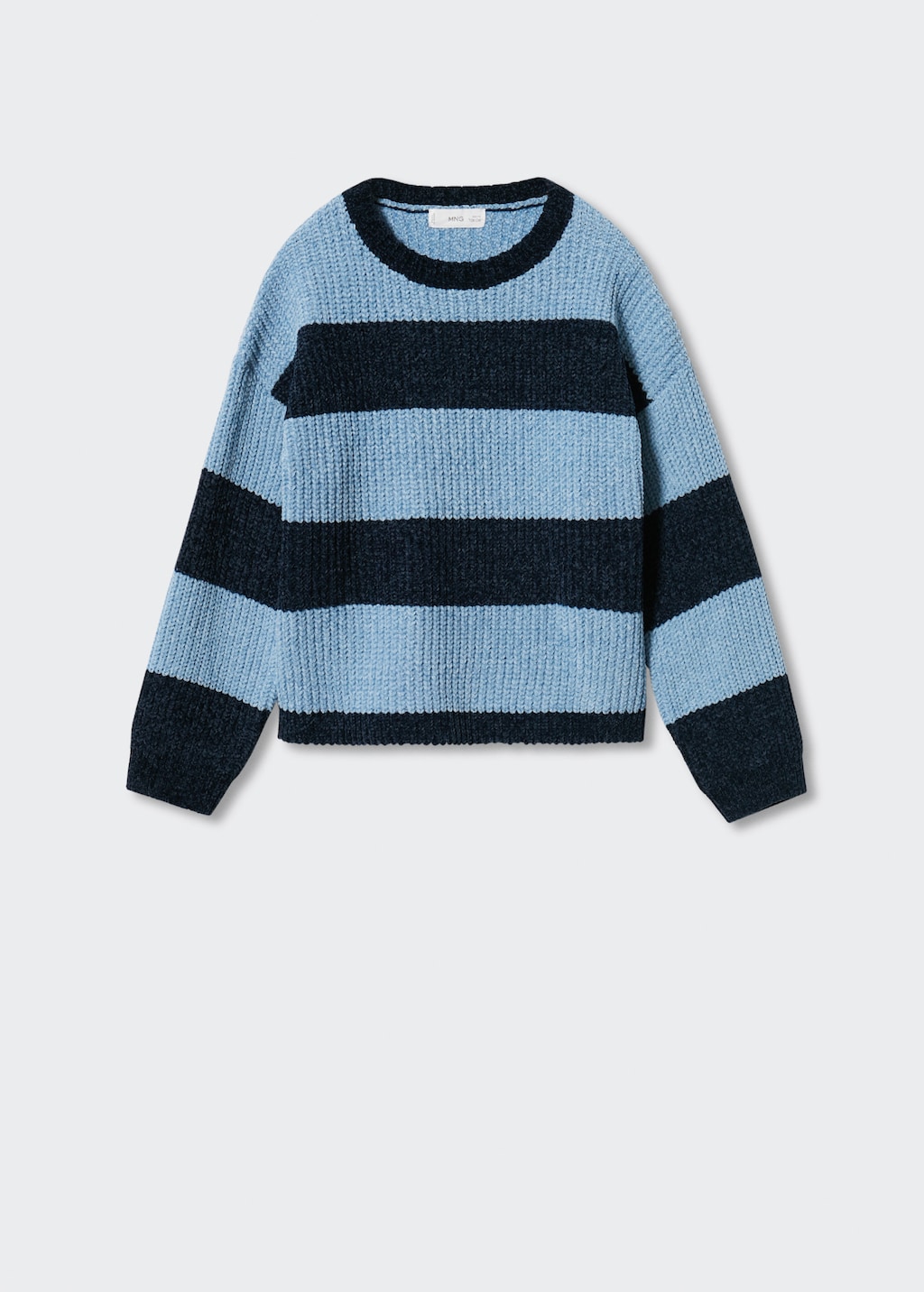 Striped chenille sweater - Article without model