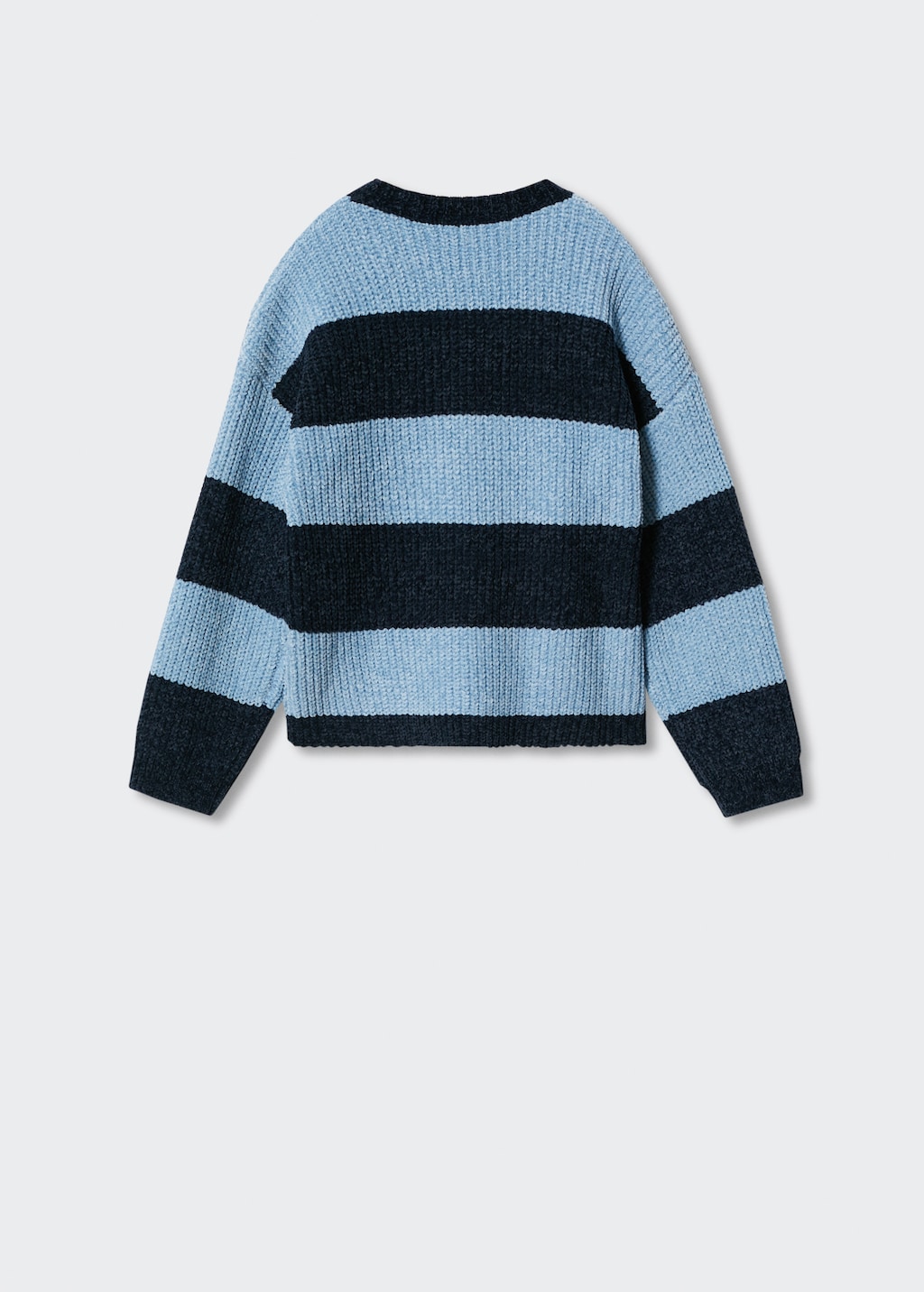 Striped chenille sweater - Reverse of the article