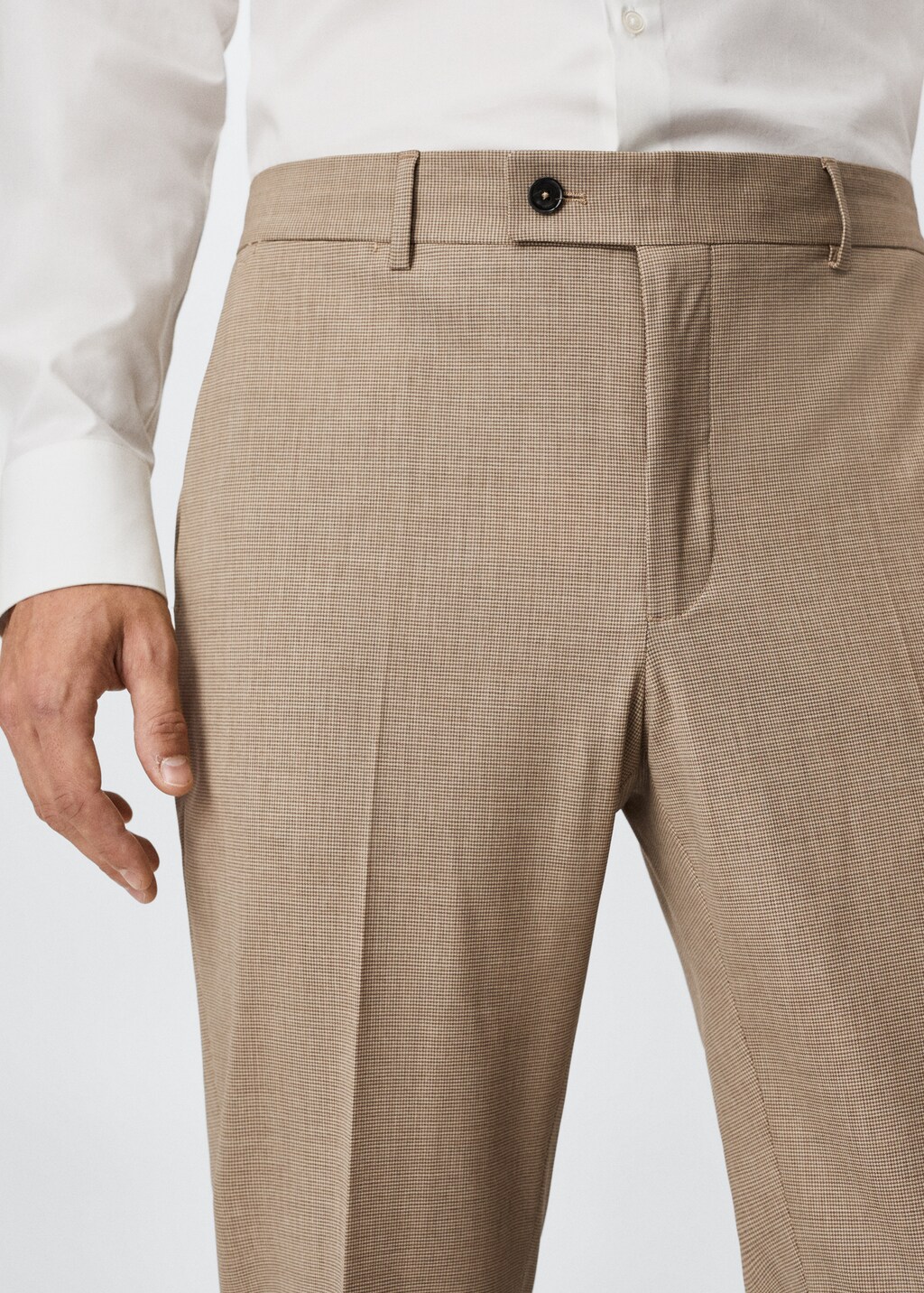 Pantalons vestir slim fit llana - Detall de l'article 1