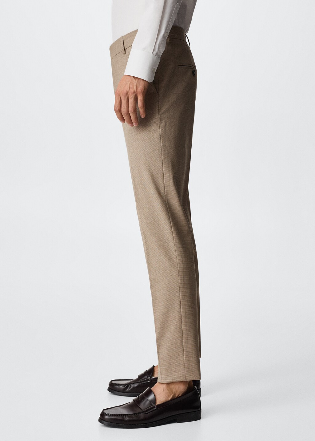 Pantalons vestir slim fit llana - Detall de l'article 2