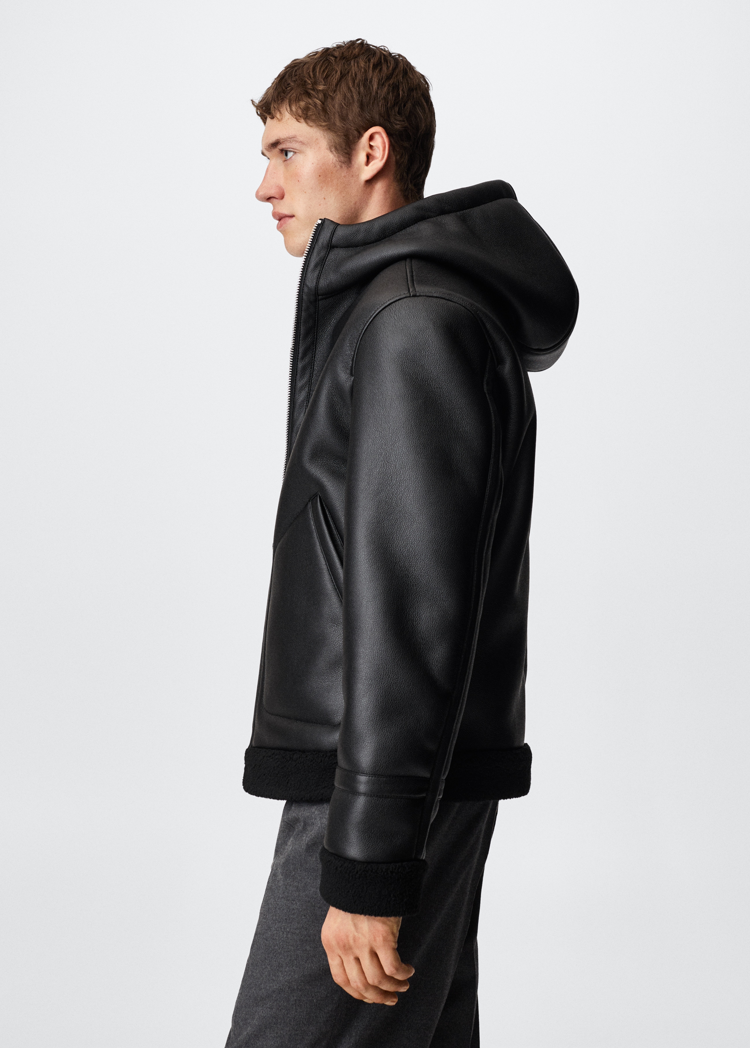 Shearling-lined hooded jacket - Details of the article 2