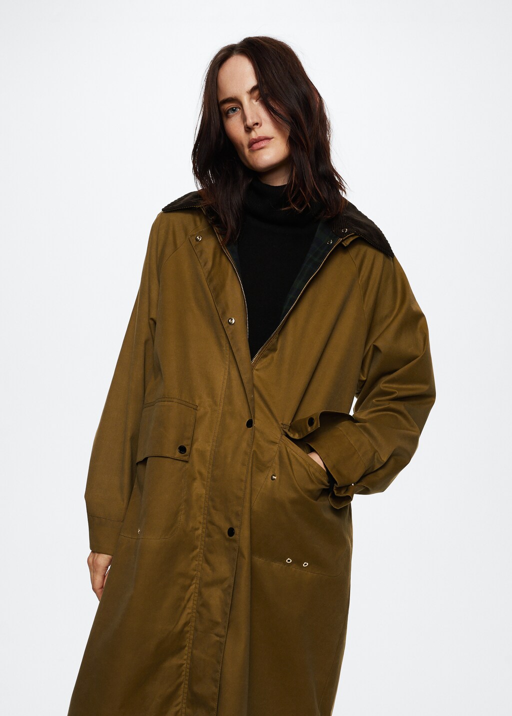 Detachable hood parka - Medium plane