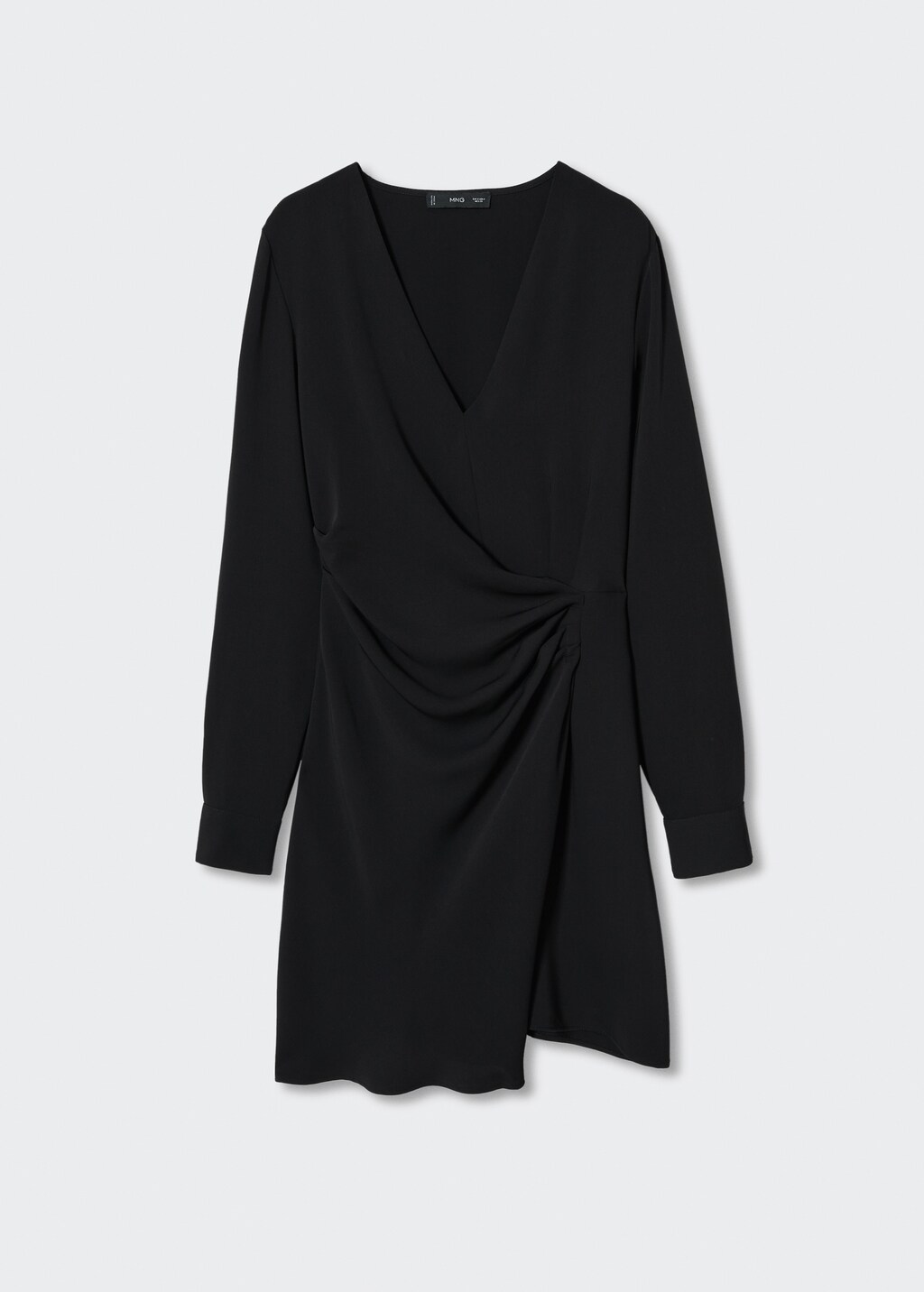 Draped detail dress - Woman | MANGO OUTLET USA