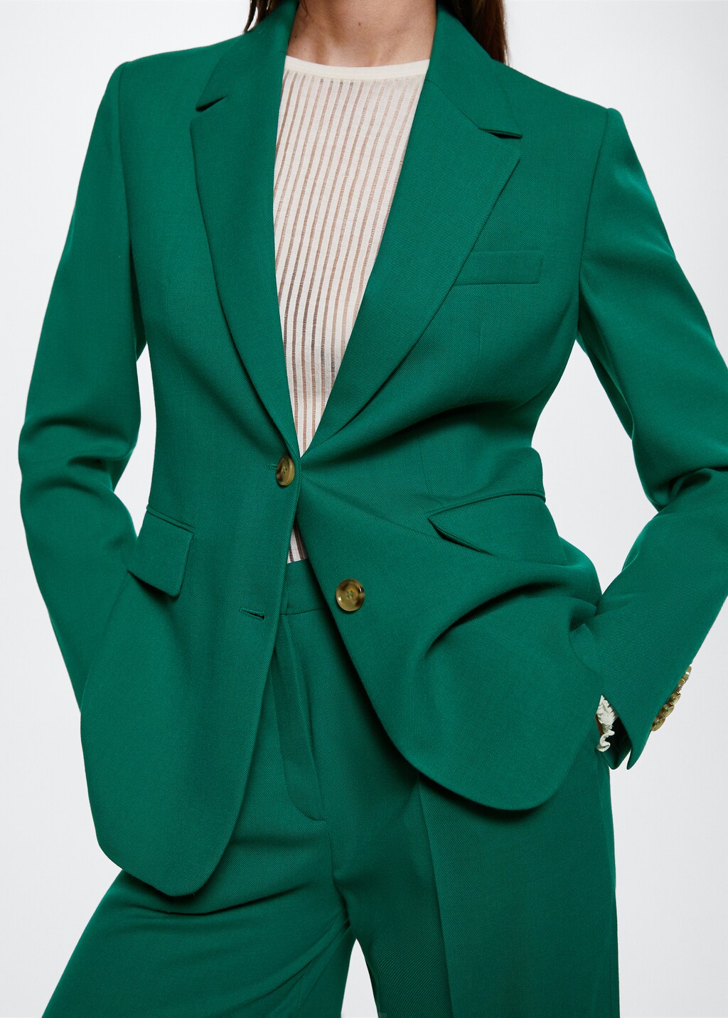 Wool suit blazer - Details of the article 6