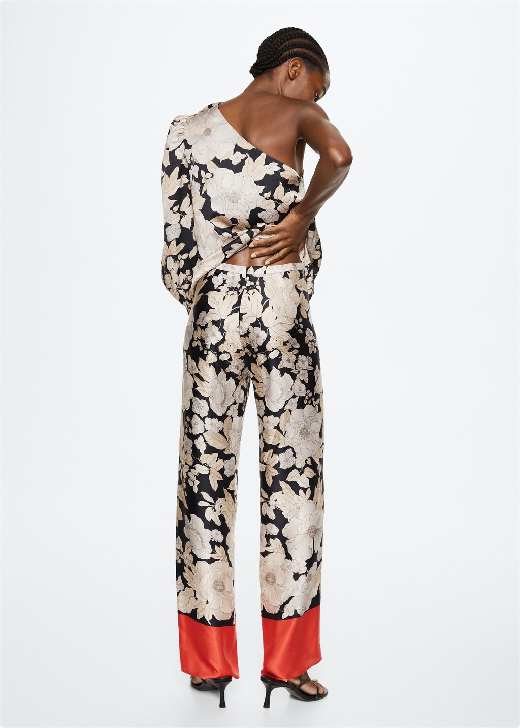 Floral print pants - Reverse of the article