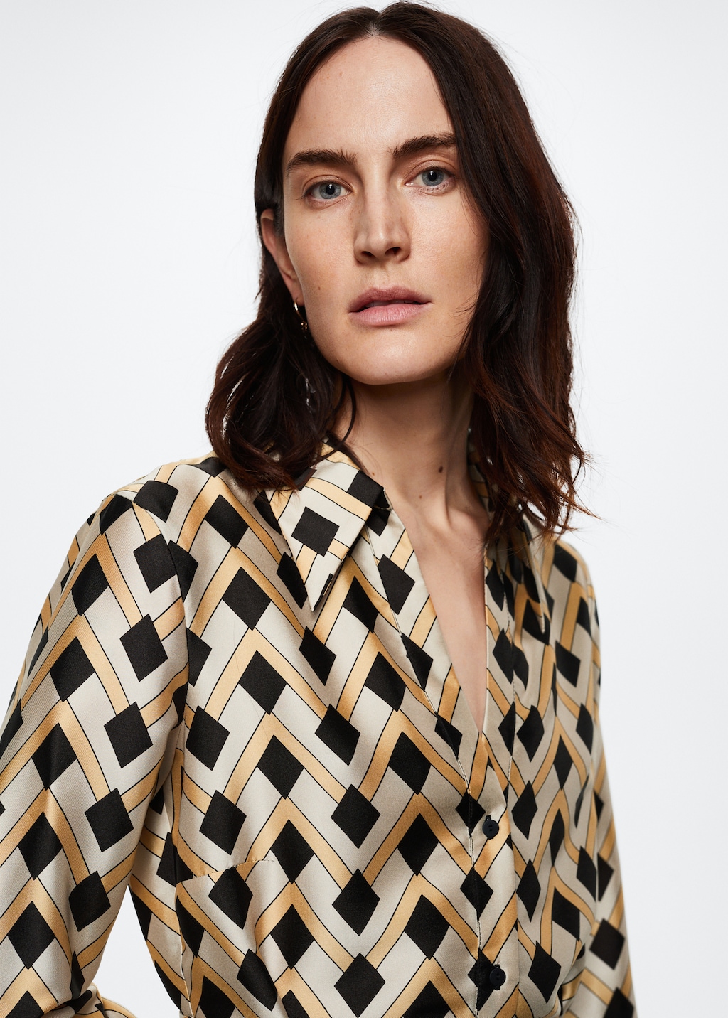 Geometric print dress - Details of the article 1