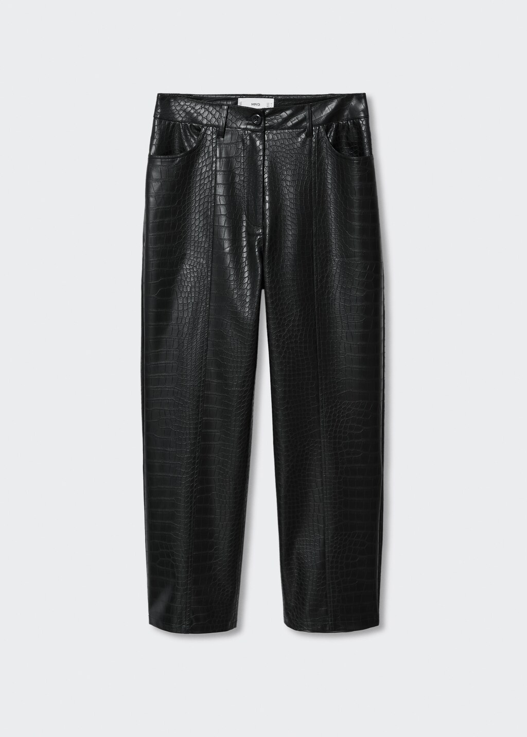 Crocodile faux-leather trousers - Article without model