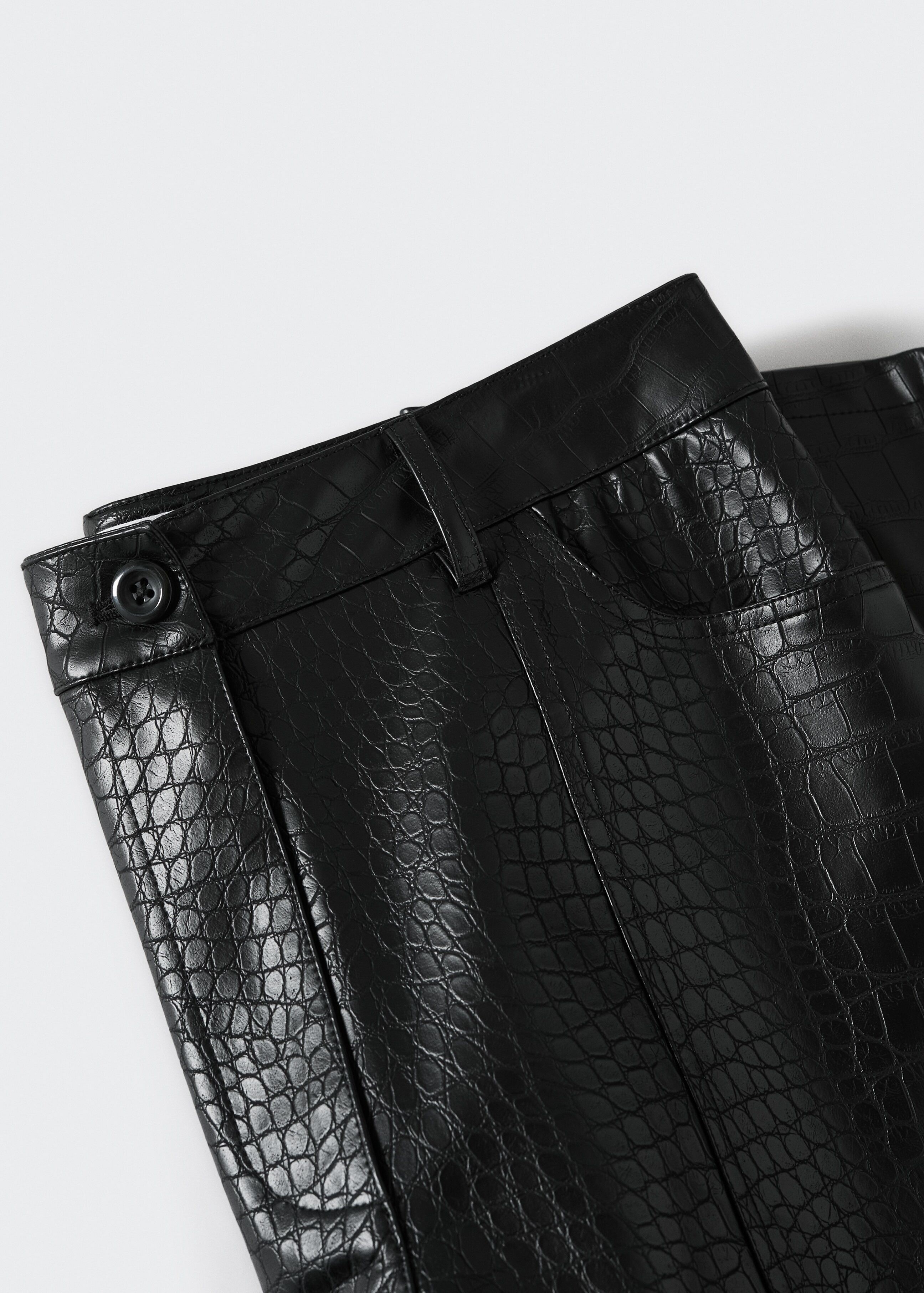 Crocodile faux-leather trousers - Details of the article 8