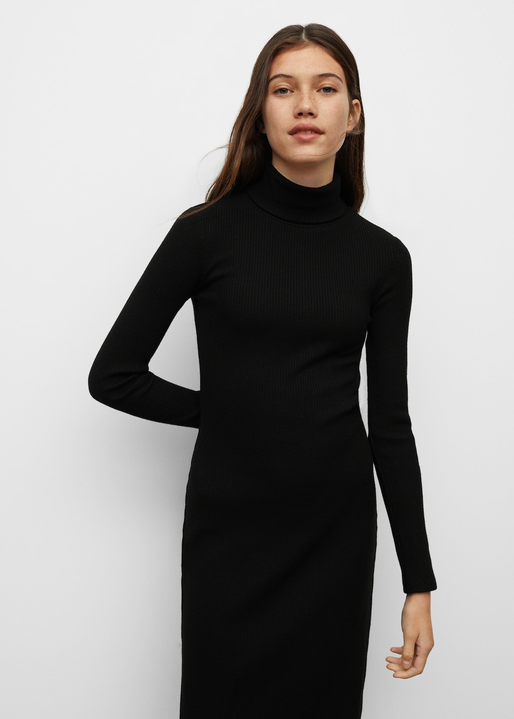 Girls black turtleneck dress hotsell