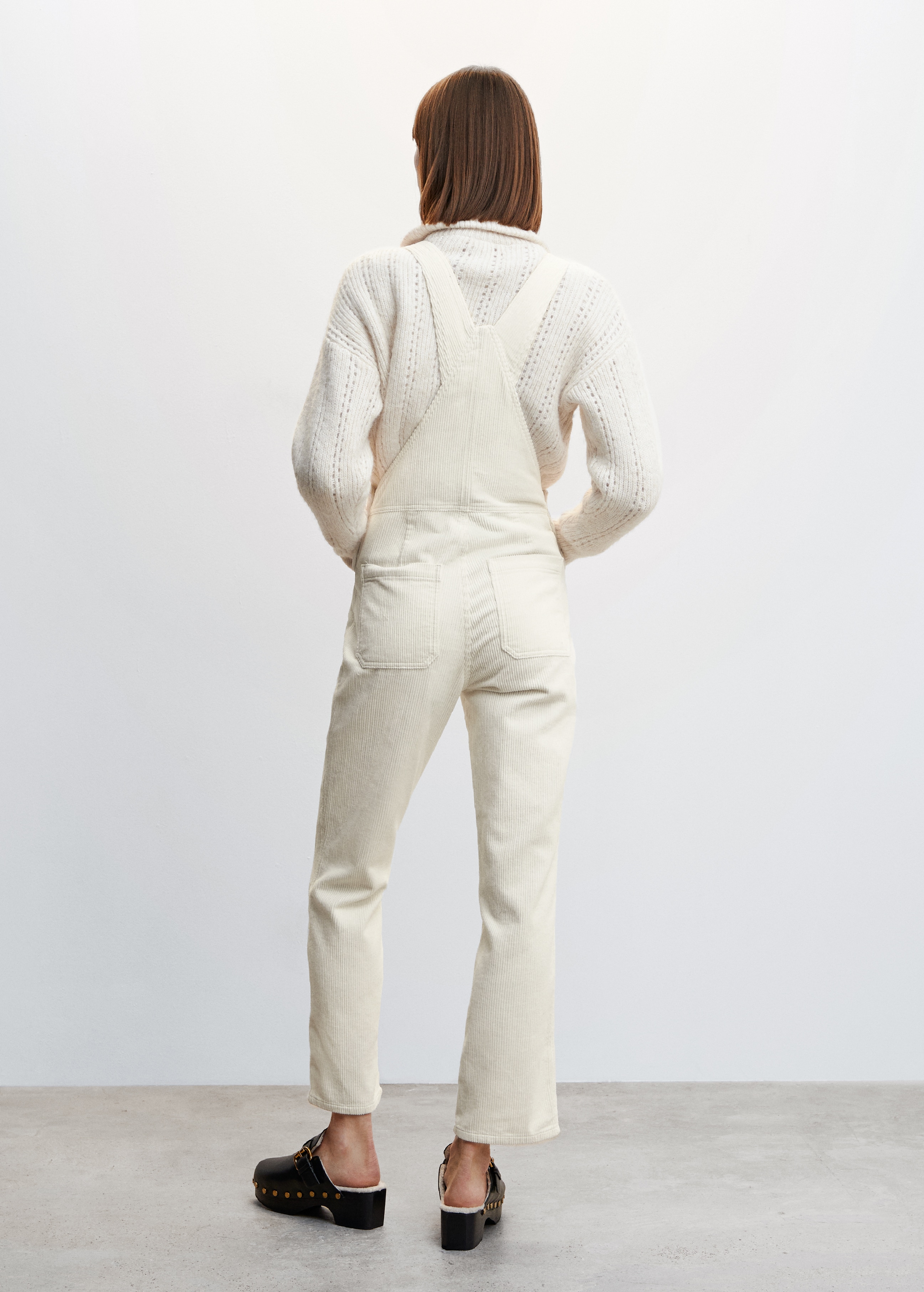 Corduroy dungarees - Reverse of the article